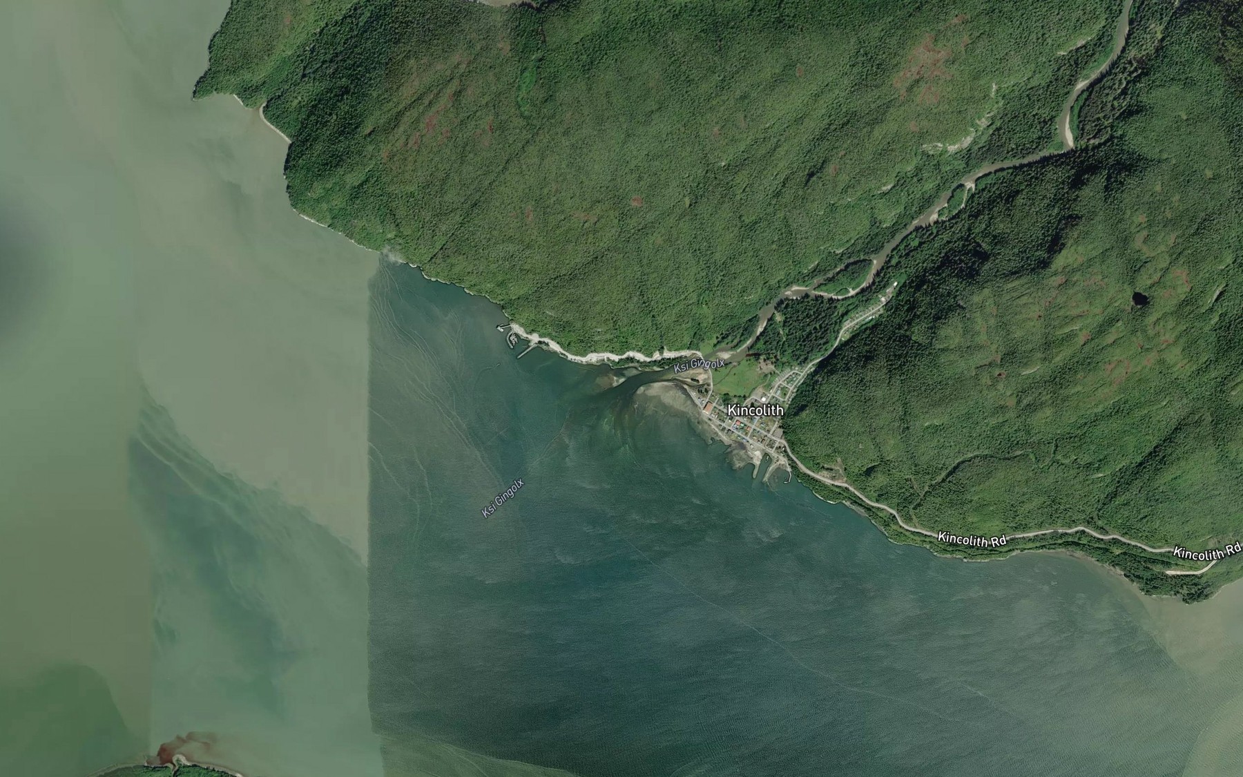 Satellite map of the Ksi Gingolx