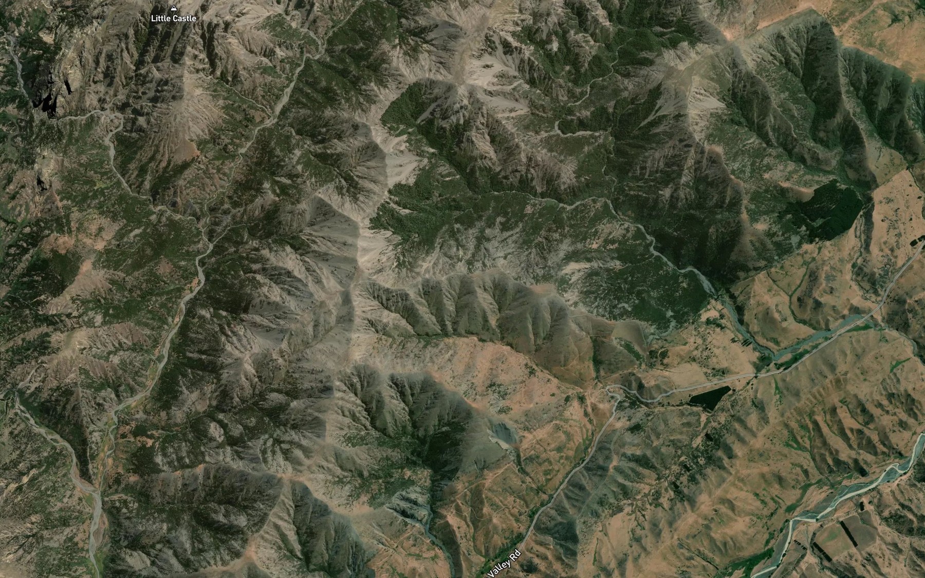 Satellite map of the Lee Brook