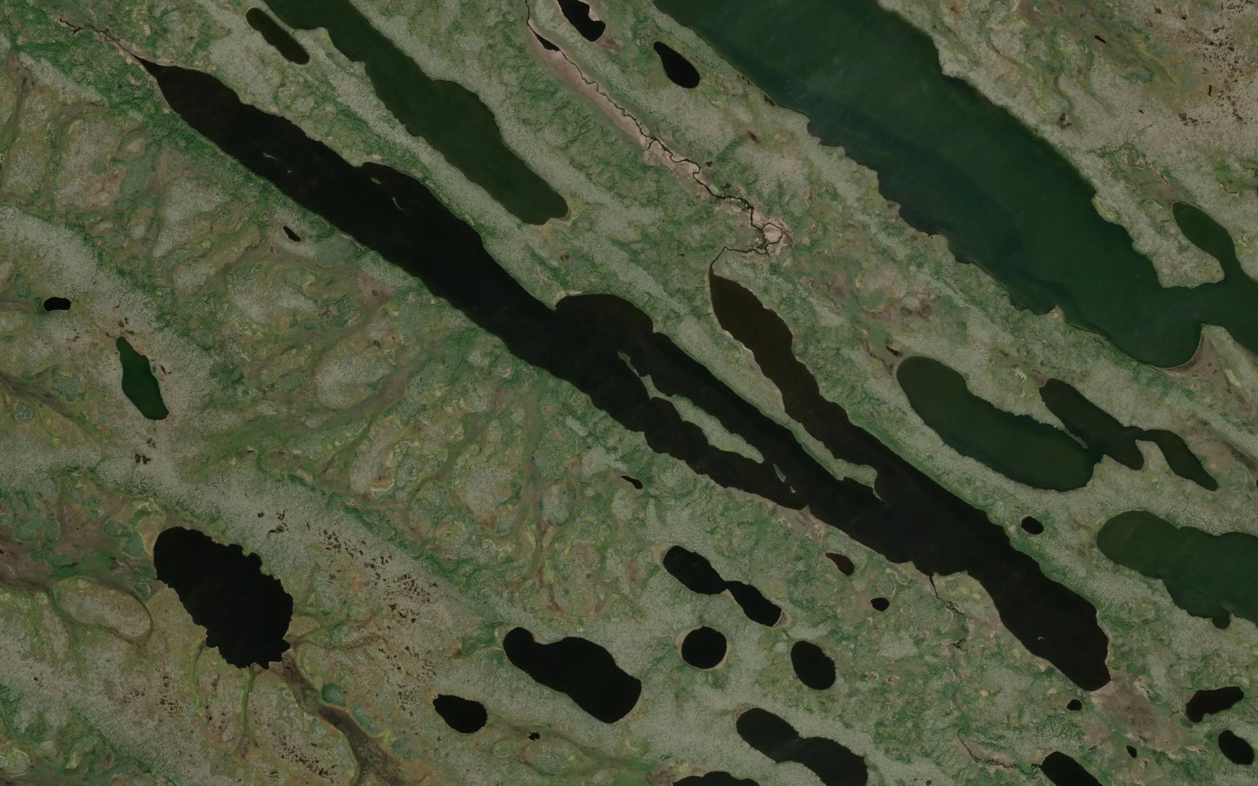 Satellite map of the Sako Lake