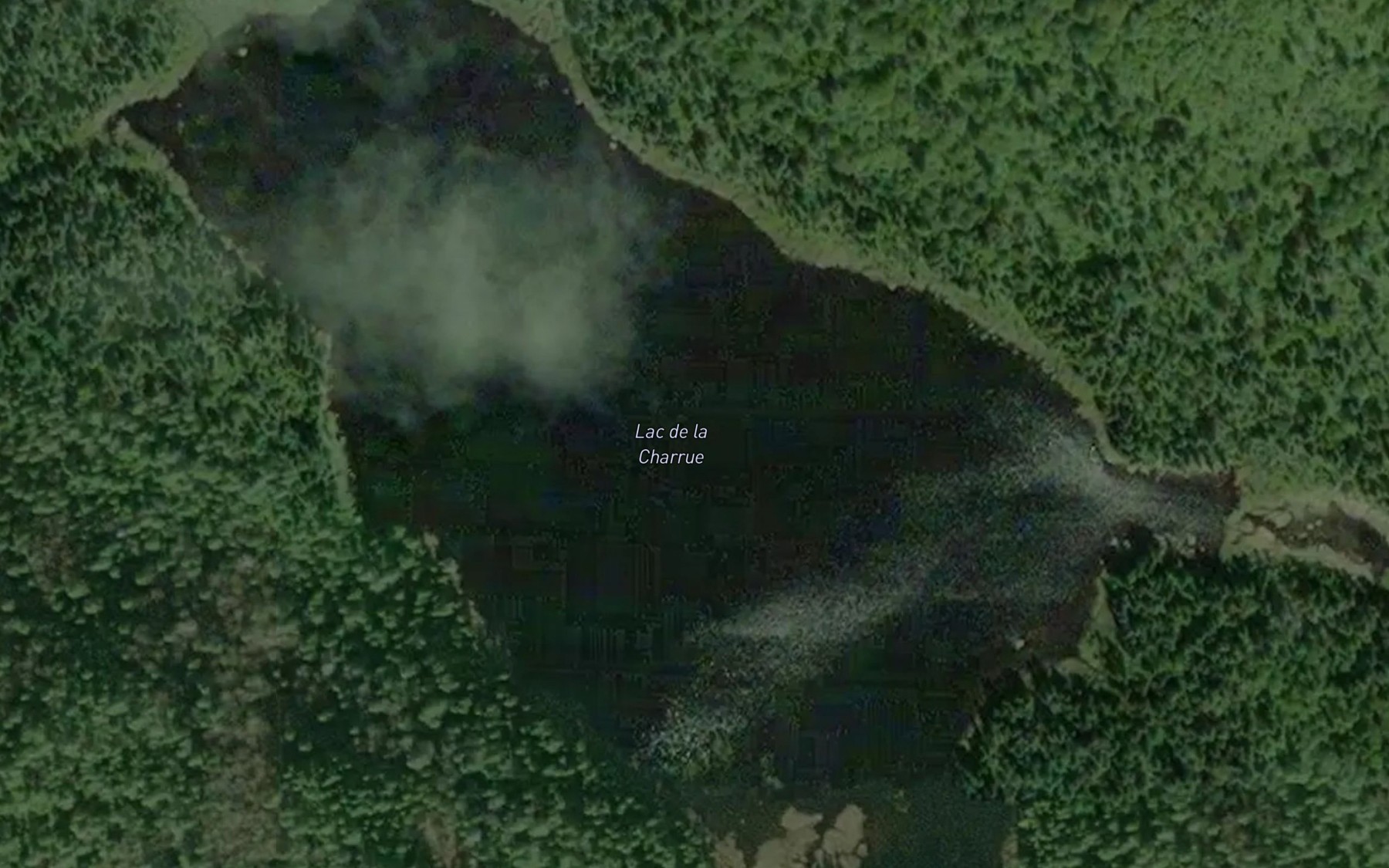 Satellite map of the Lac Tasse