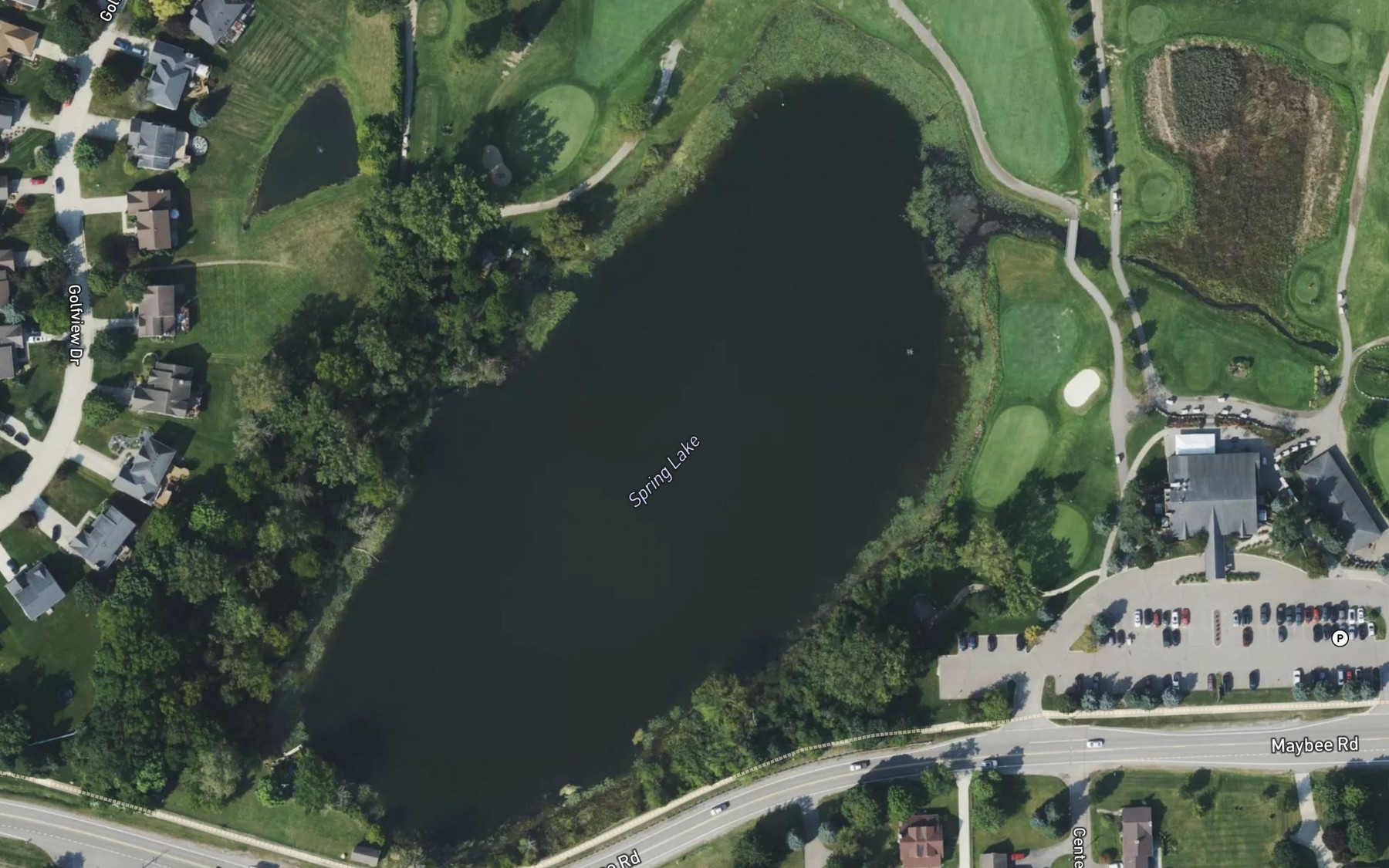 Satellite map of the Spring Lake