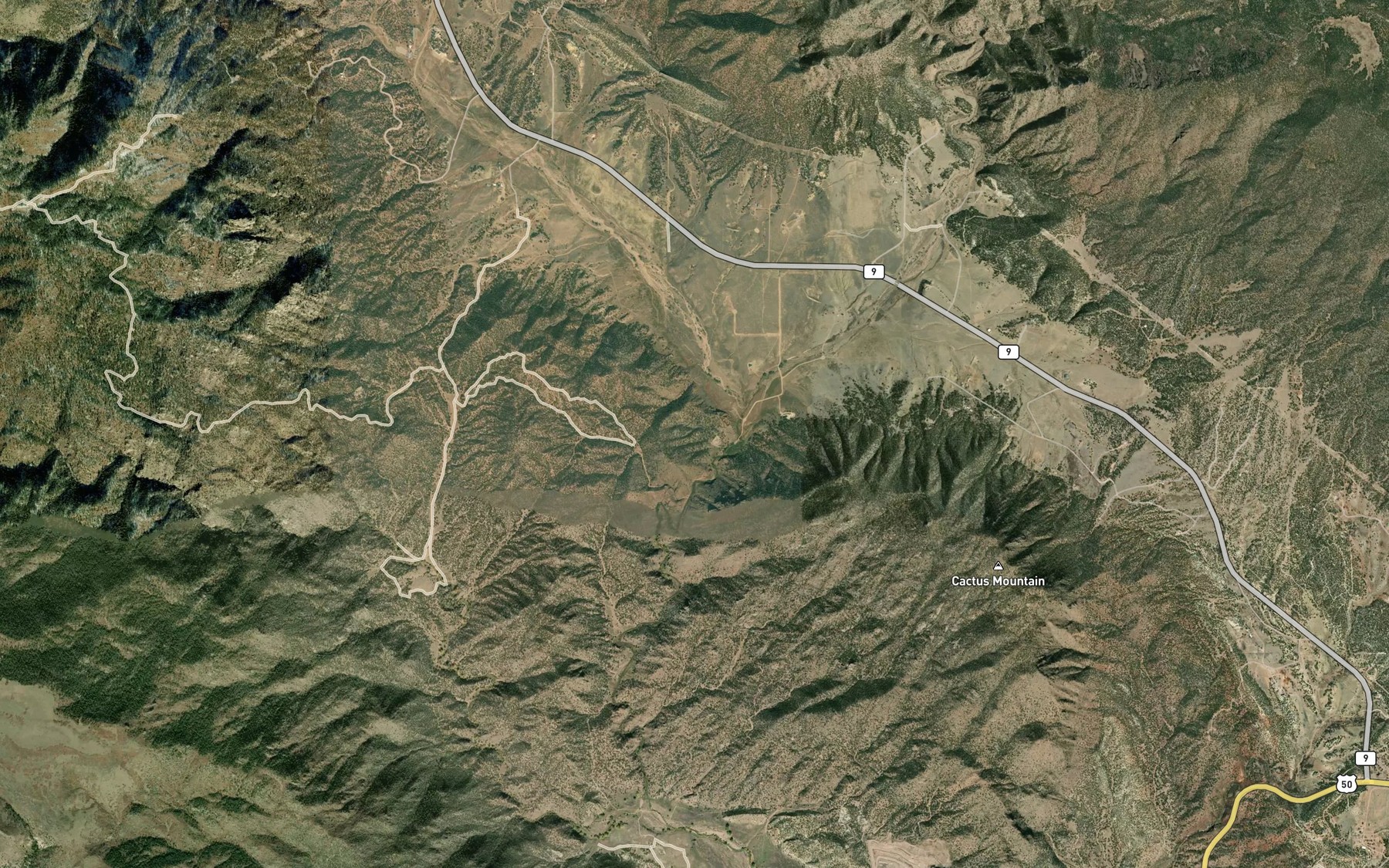 Satellite map of the Harvey Brothers Reservoir