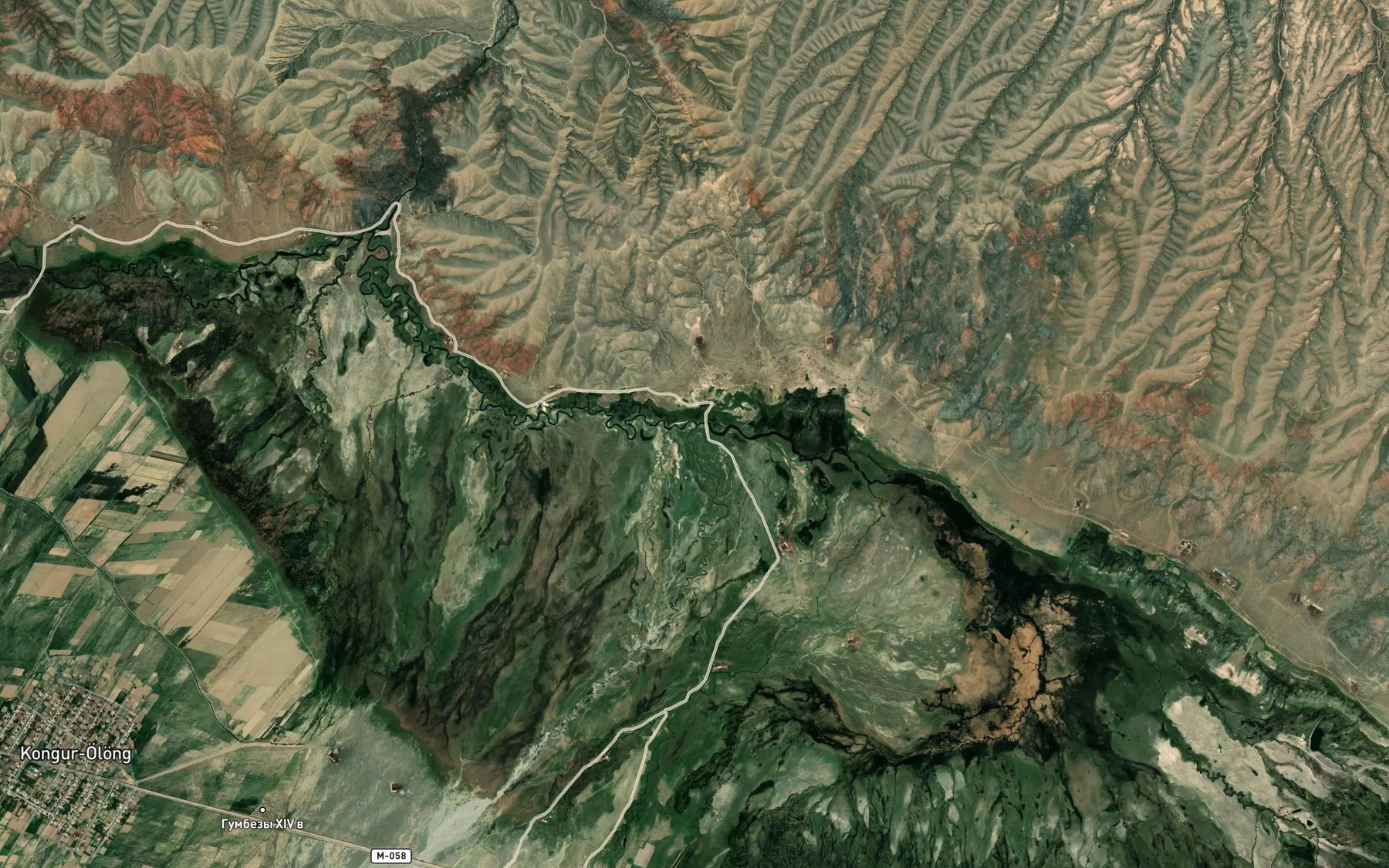 Satellite map of the Ruchey Kongurleng