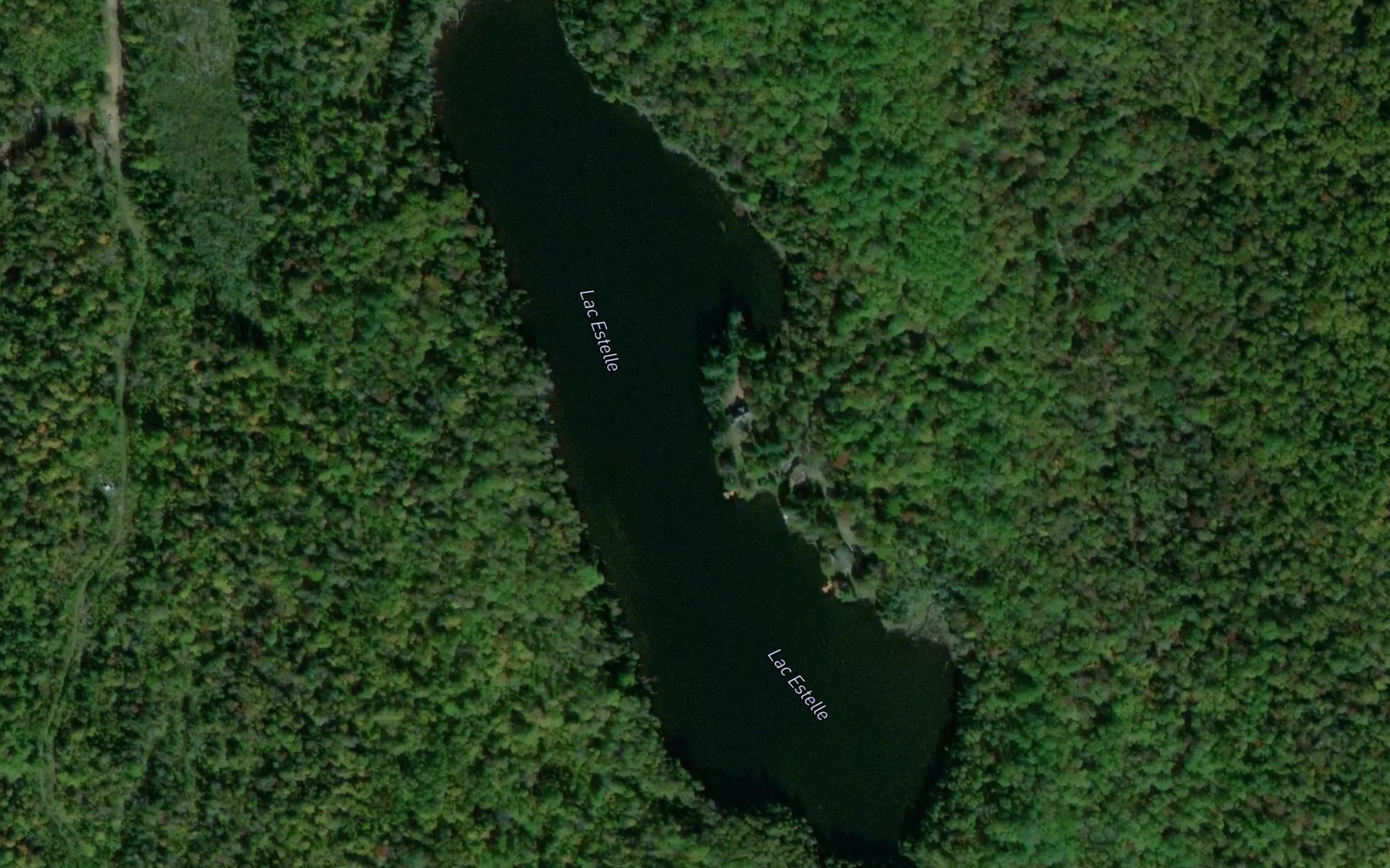 Satellite map of the Lac Estelle