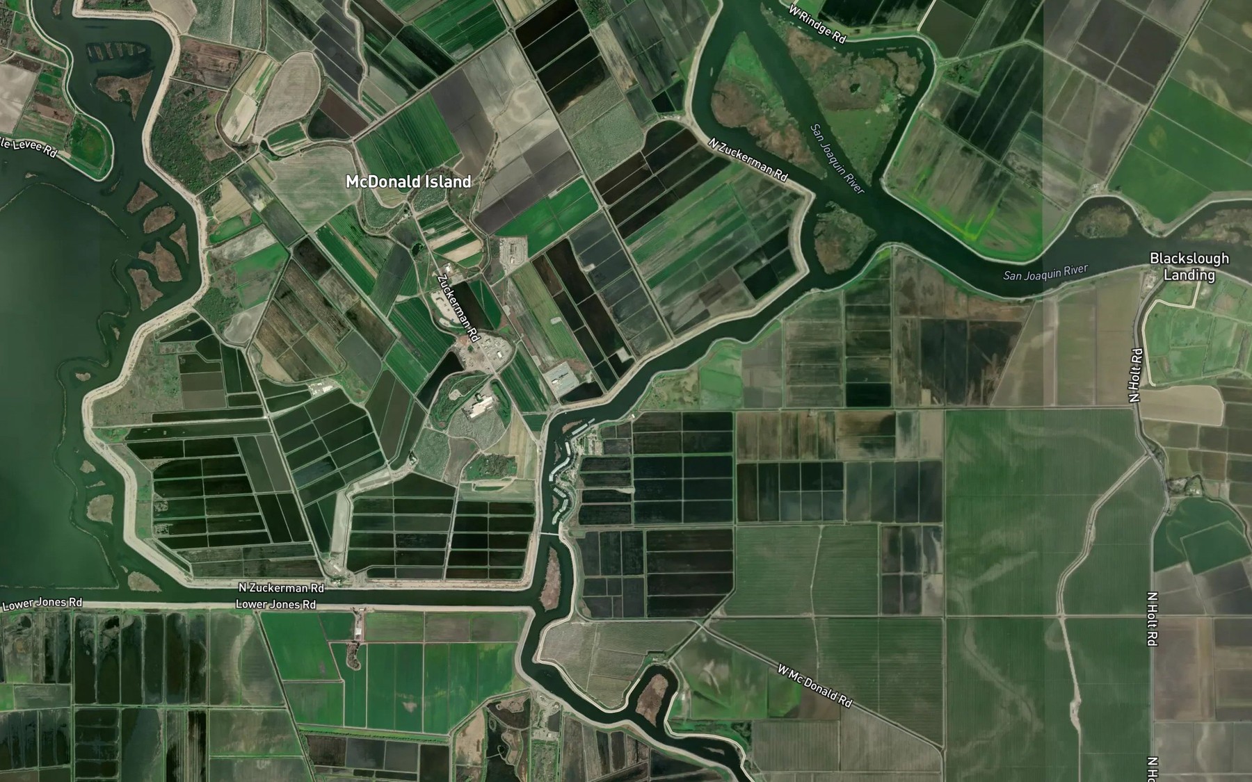 Satellite map of the Turner Cut