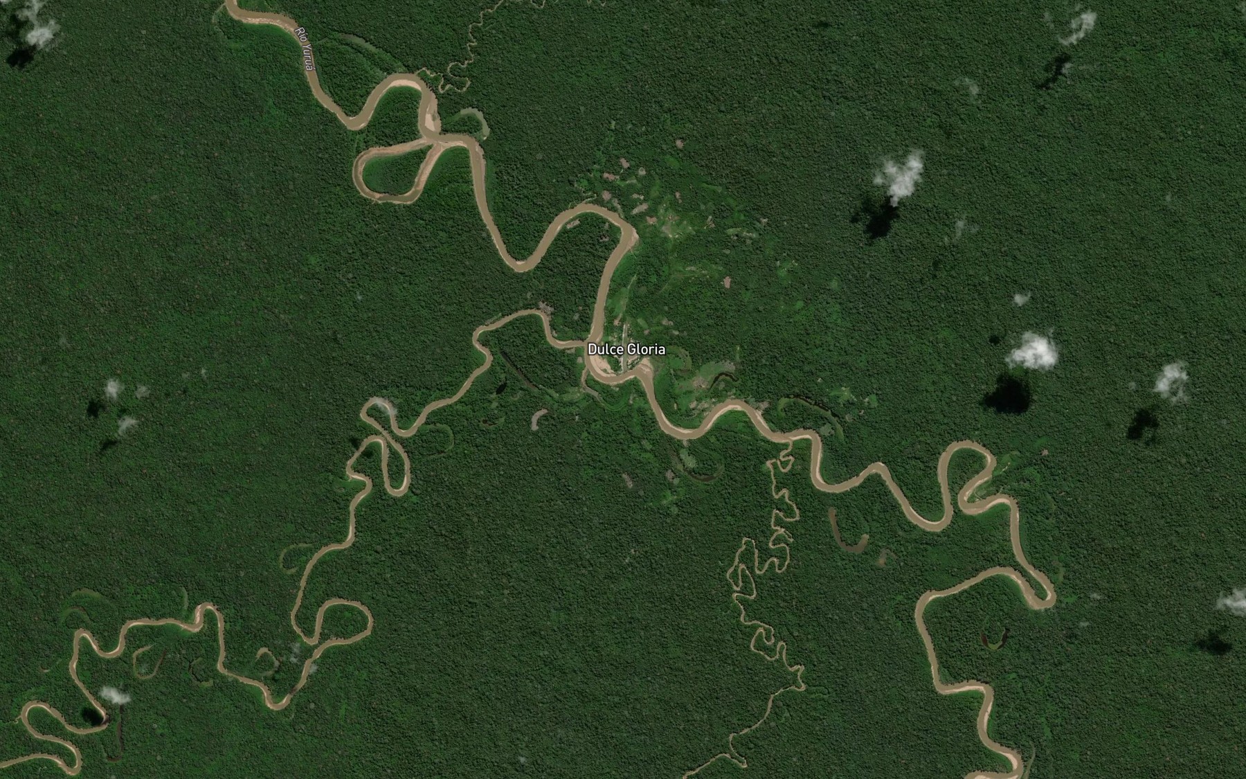Satellite map of the Rio Huacapistea