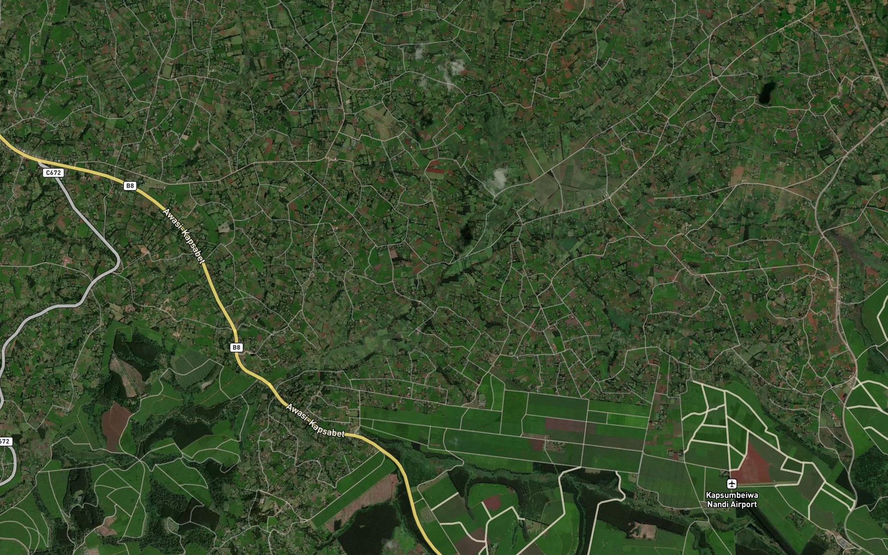 Satellite map of the Kibiok