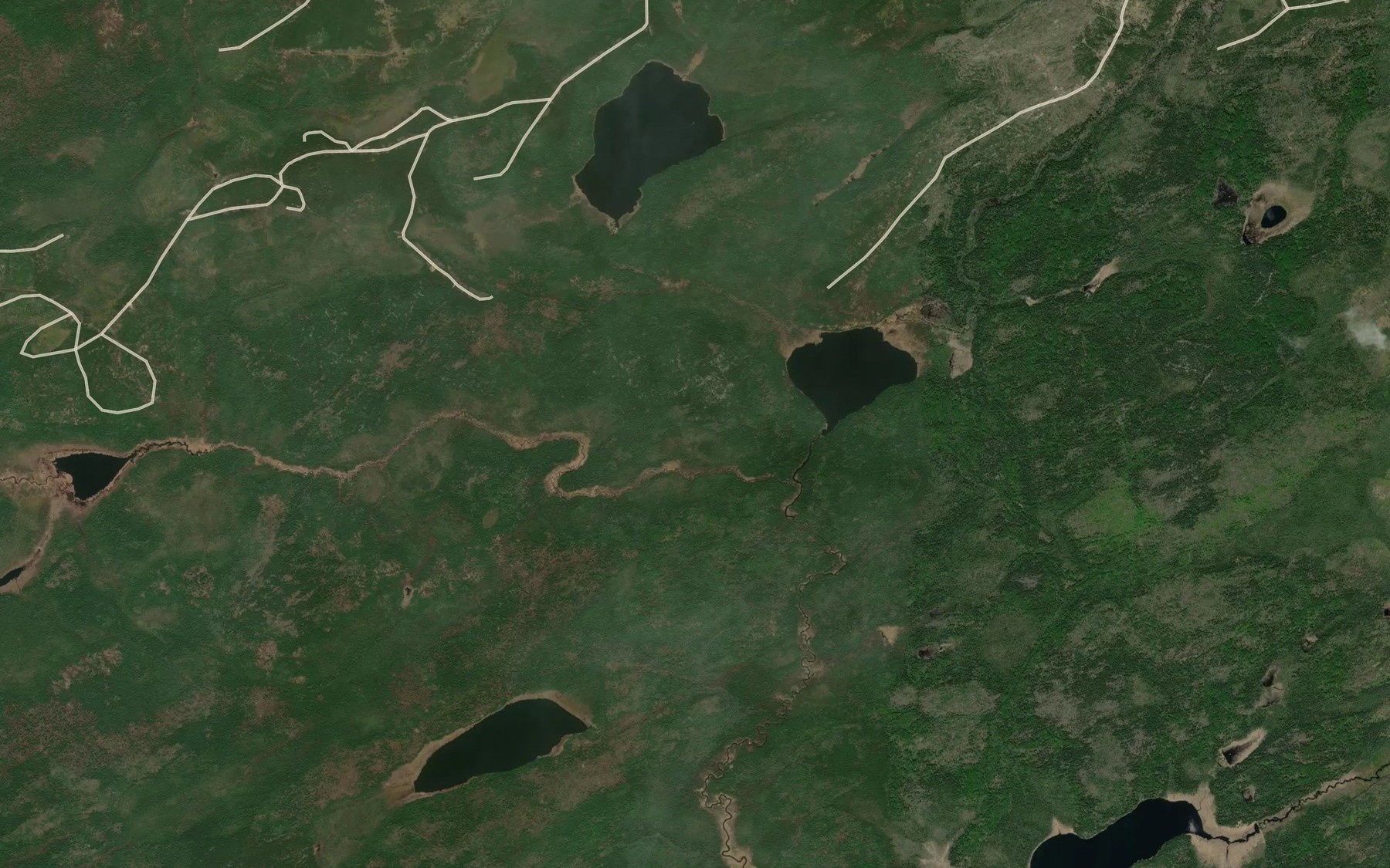 Satellite map of the Spree Creek