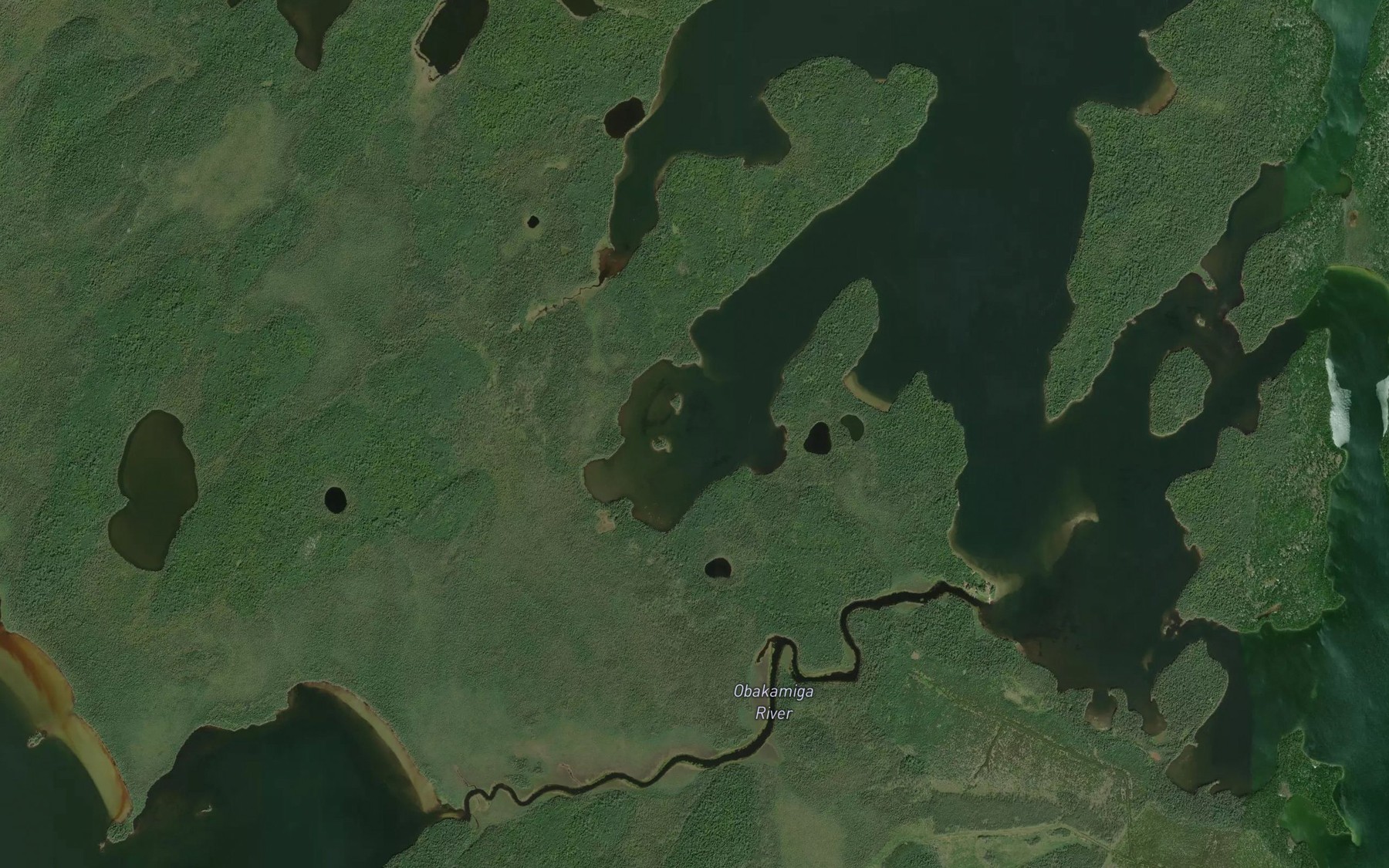 Satellite map of the Island Bay
