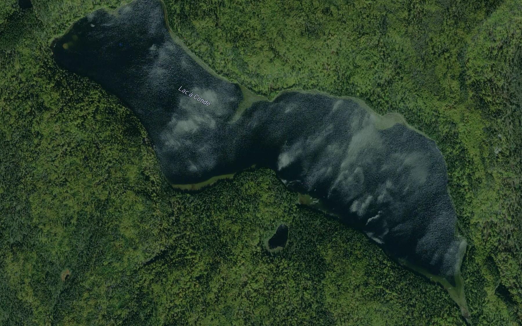 Satellite map of the Lac a Conde