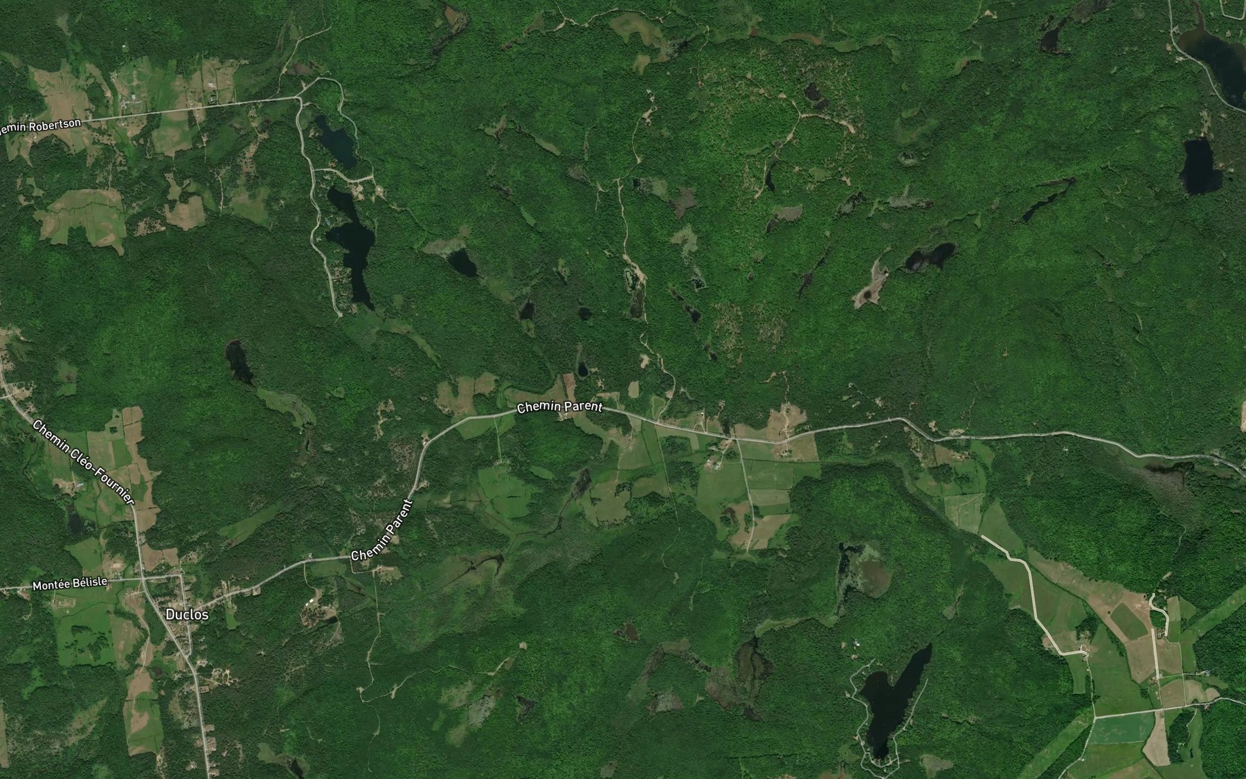 Satellite map of the Cours d'eau Belisle