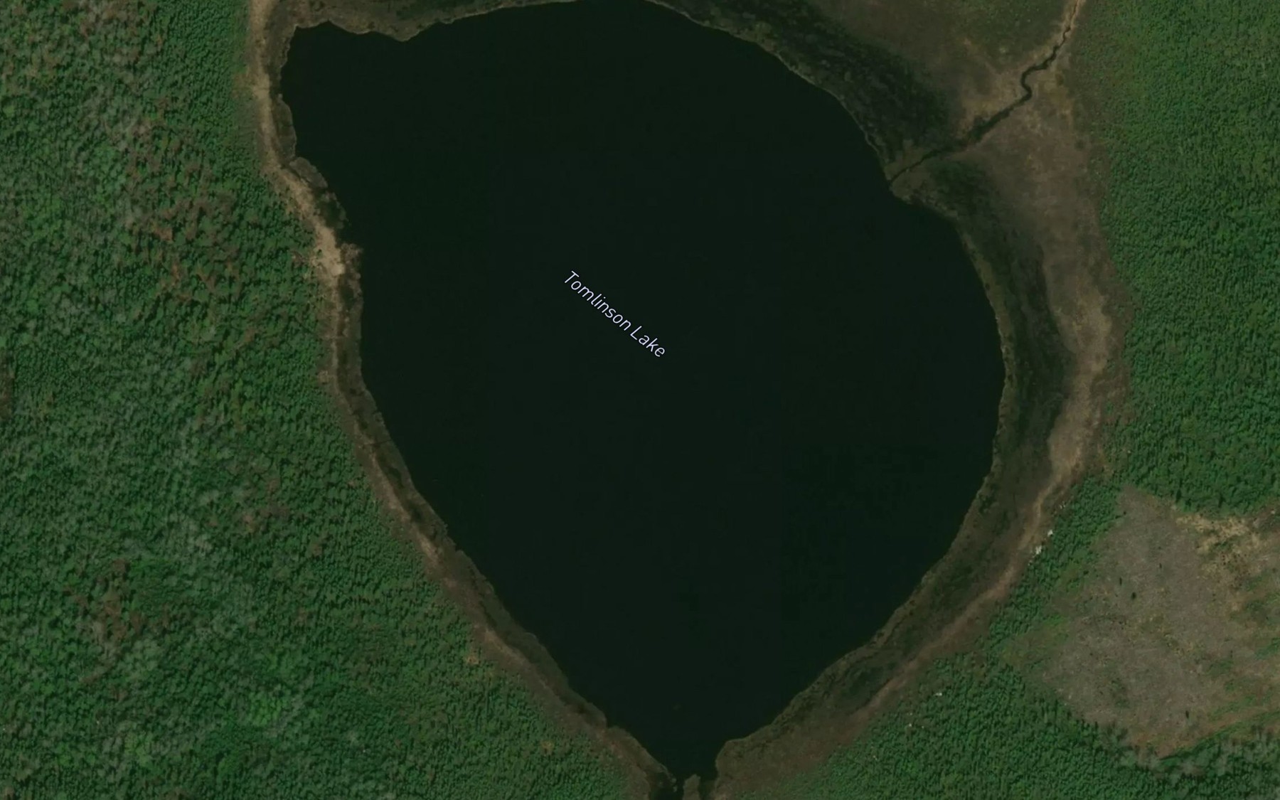 Satellite map of the Tomlinson Lake
