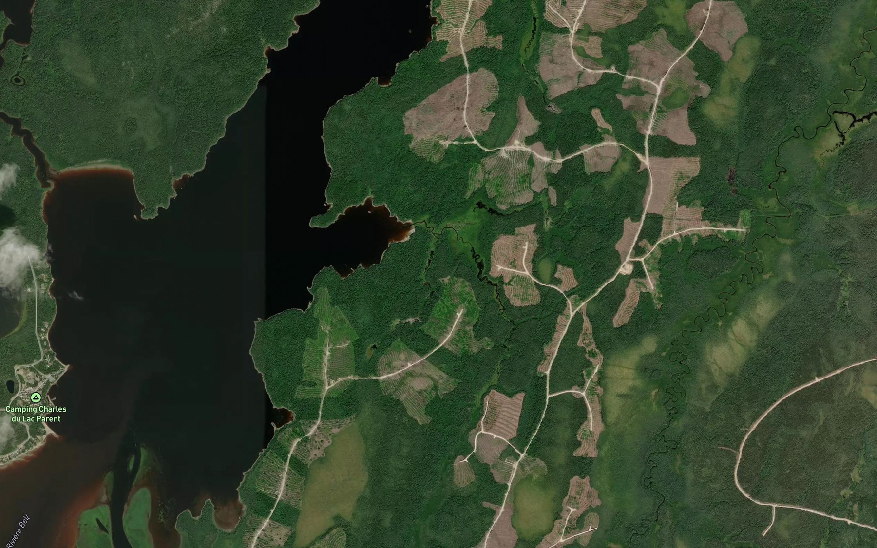 Satellite map of the Baie Mercier