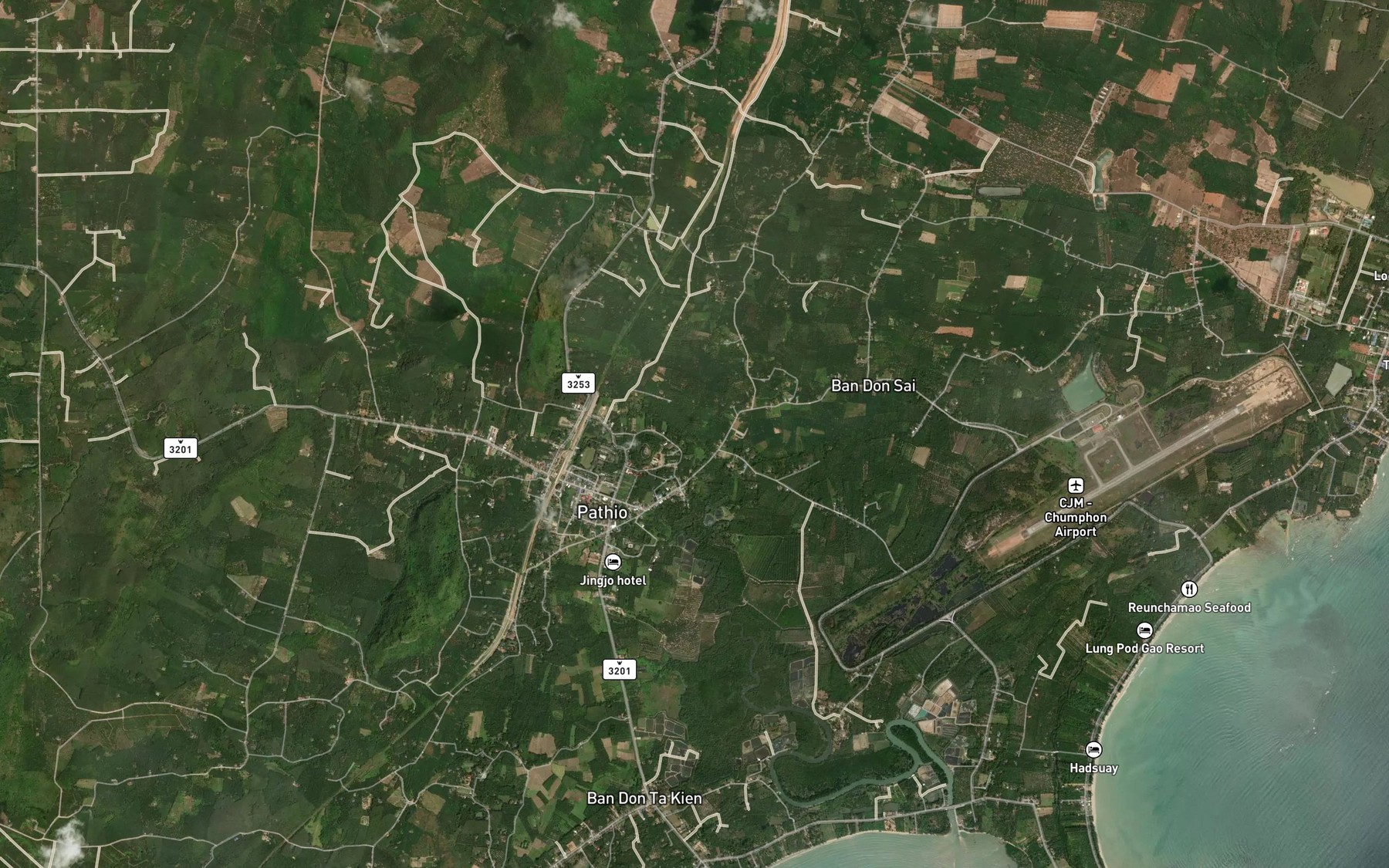 Satellite map of the Huai Nam Lot
