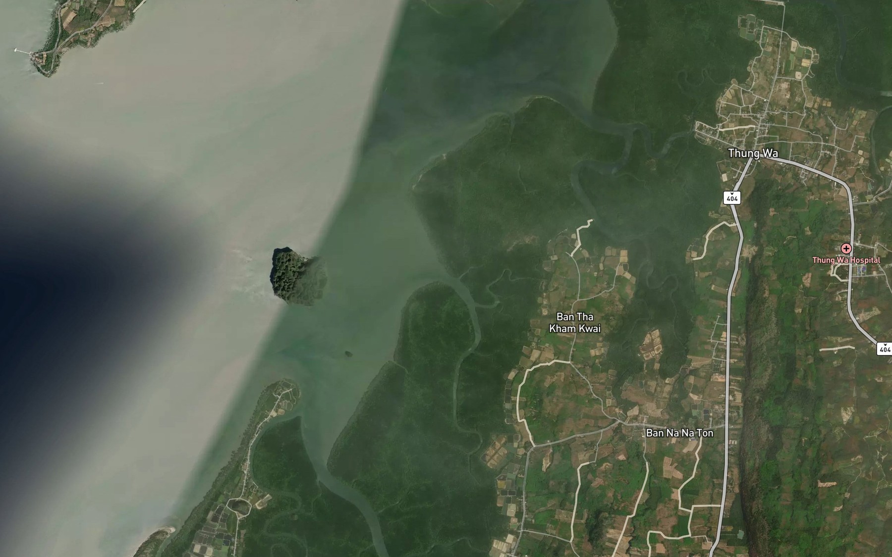 Satellite map of the Khlong Sang Yut