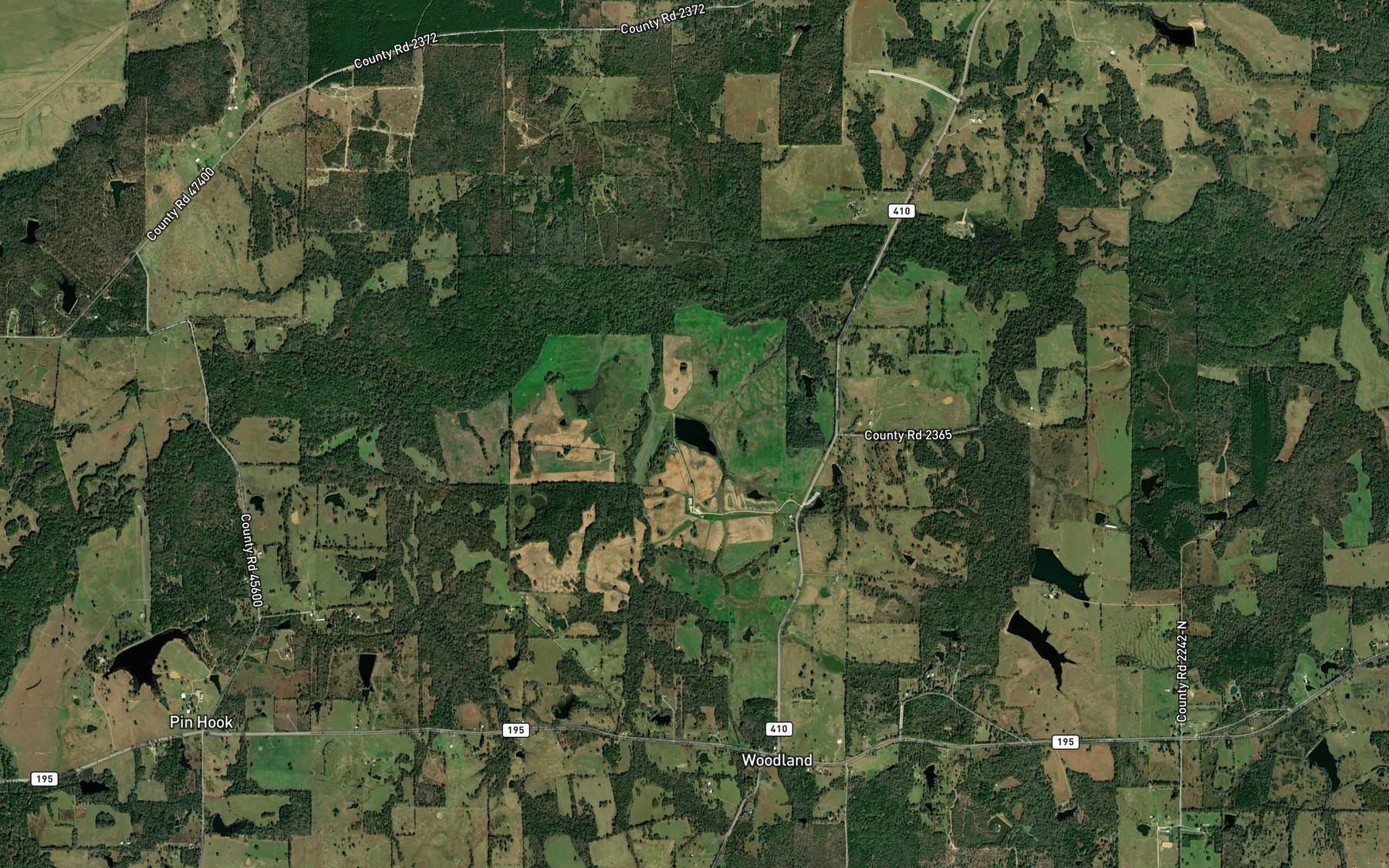 Satellite map of the Rogers Lake