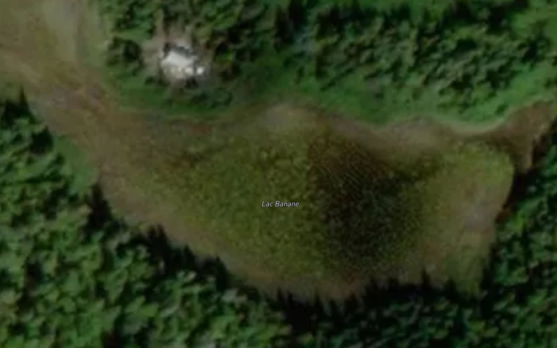 Satellite map of the Lac Banane