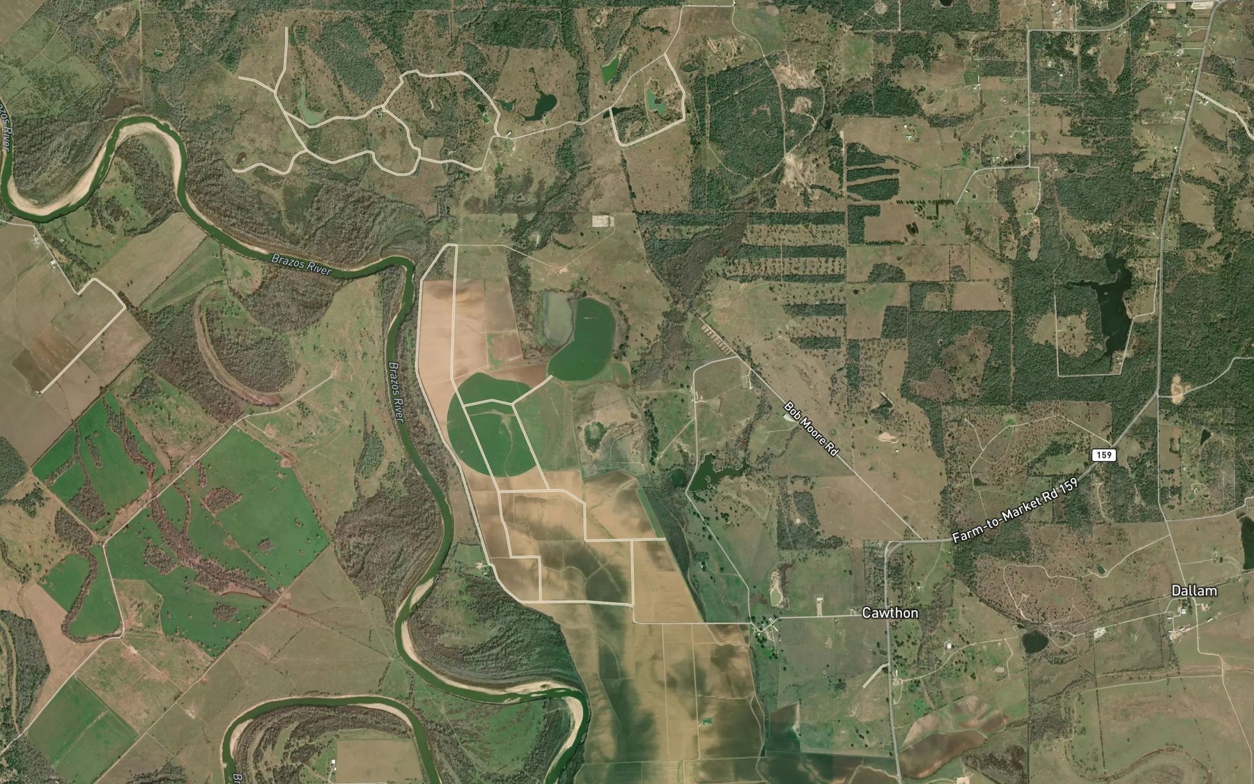 Satellite map of the High Prairie Creek