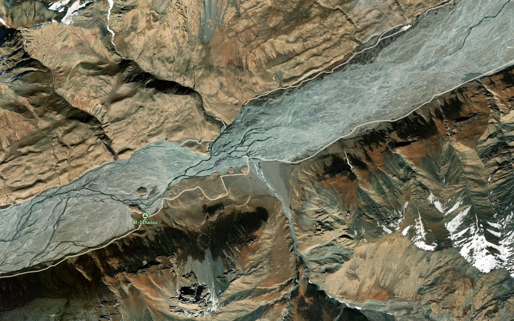 Satellite map of the Ruchey At-Dzhayloo