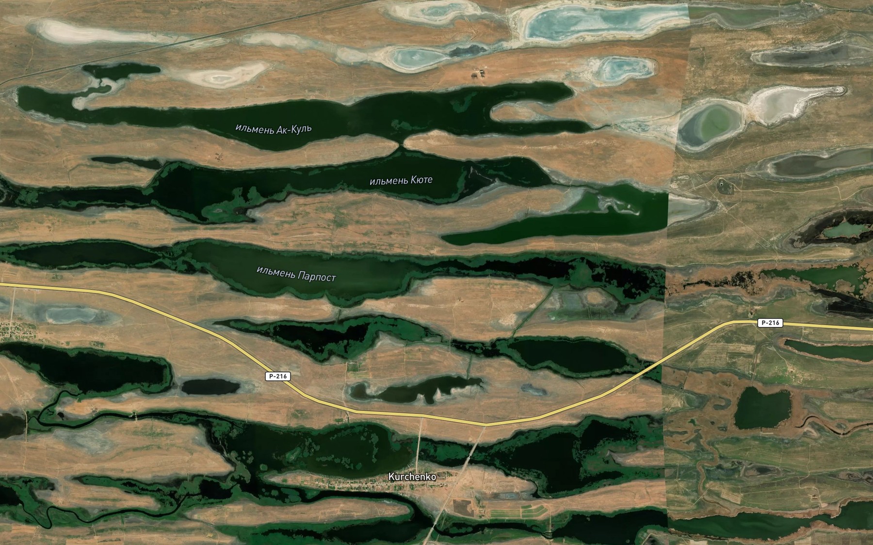 Satellite map of the Il'men' Parpost
