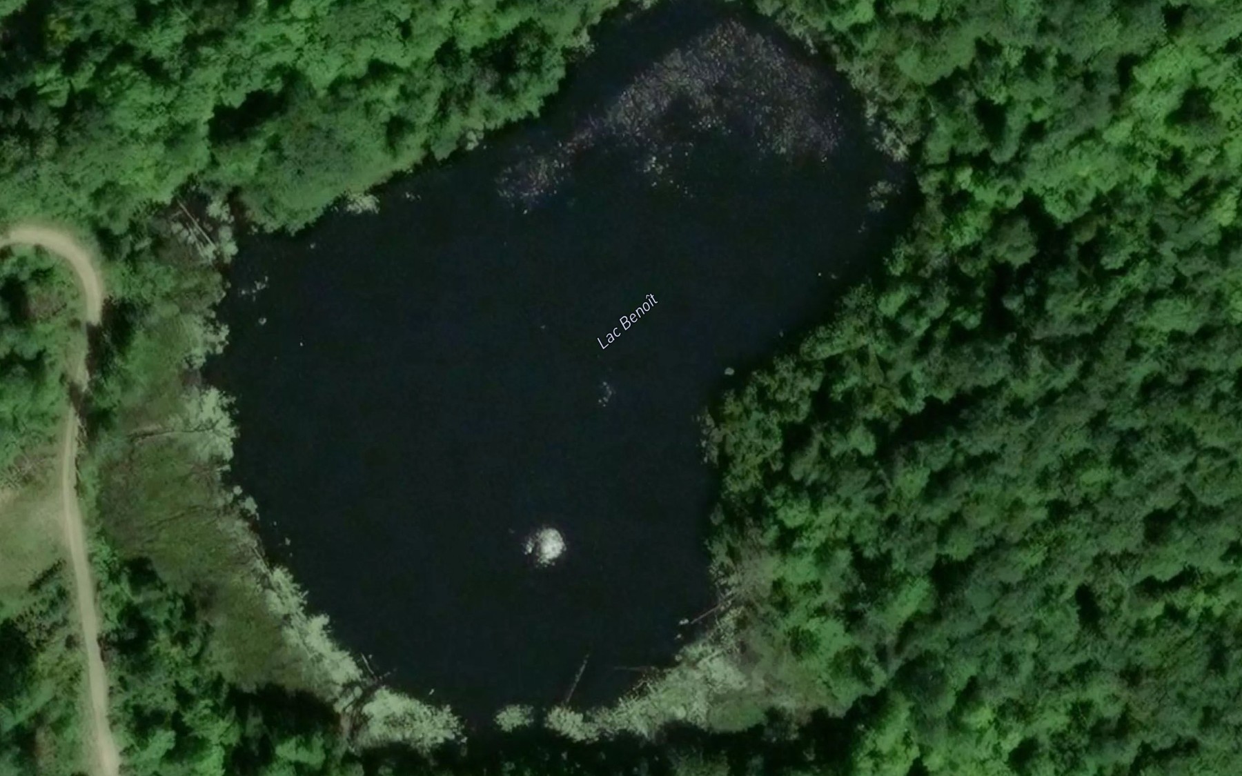 Satellite map of the Lac Benoit