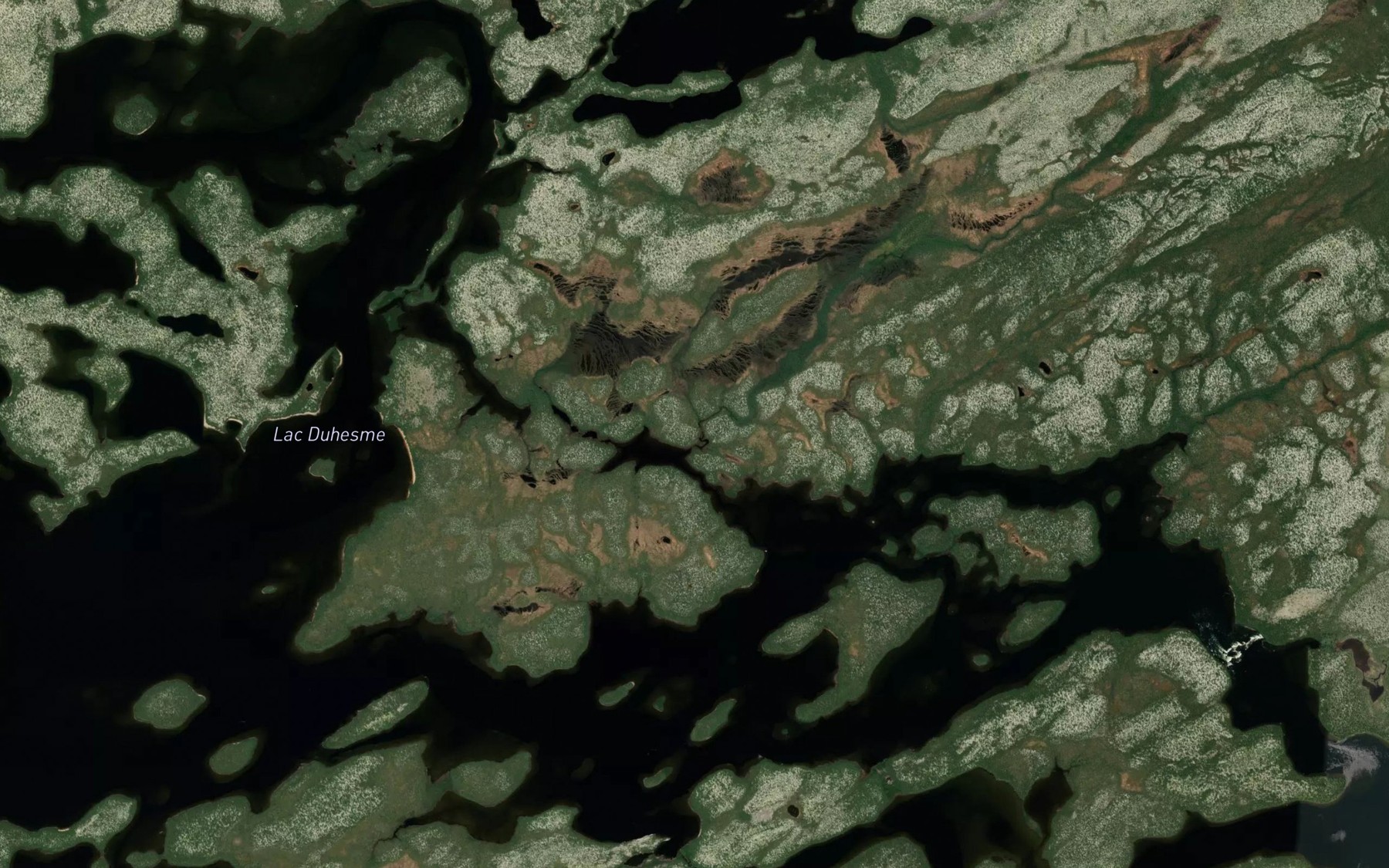 Satellite map of the Lac Duhesme