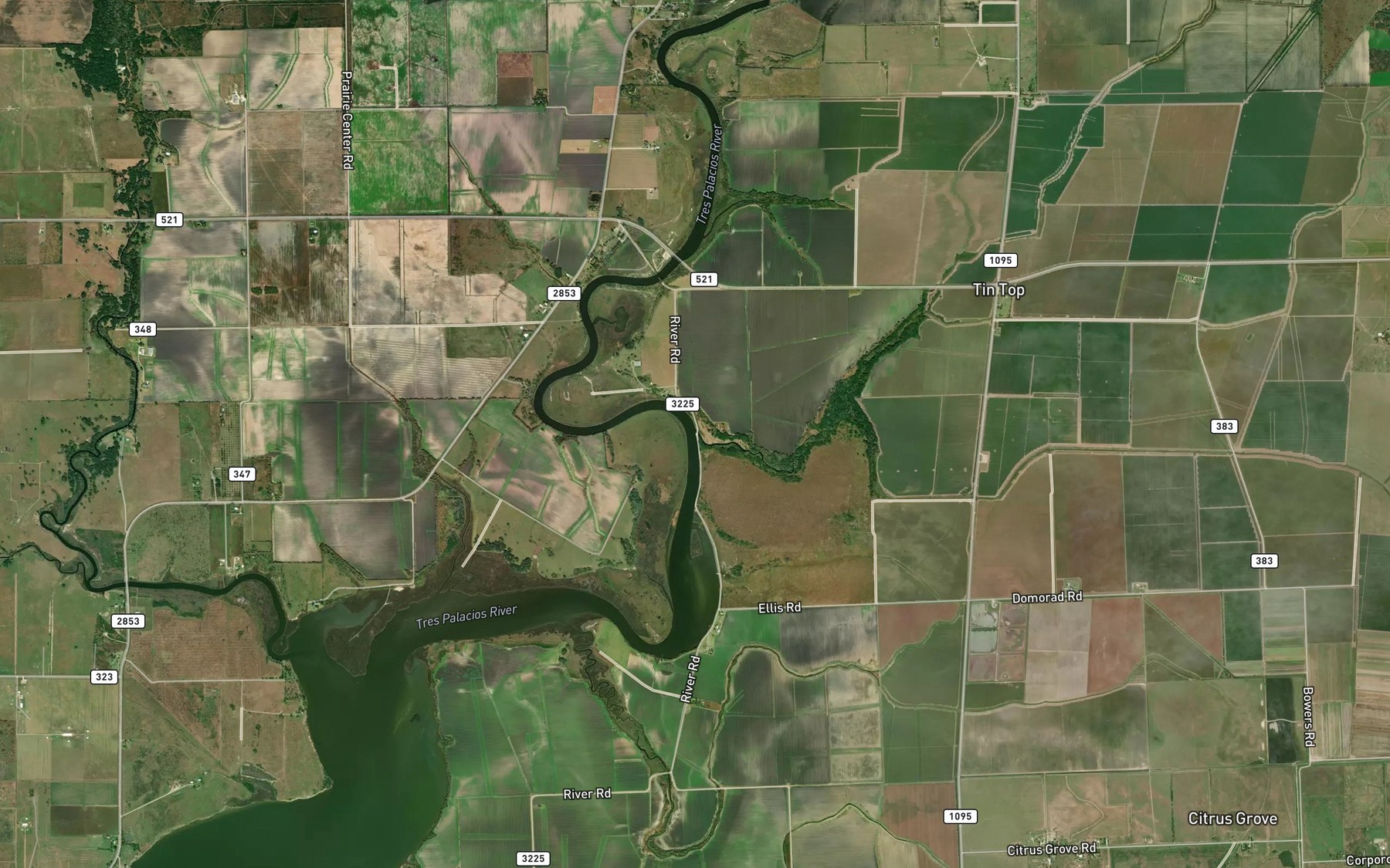 Satellite map of the Johnsons Timber Slough