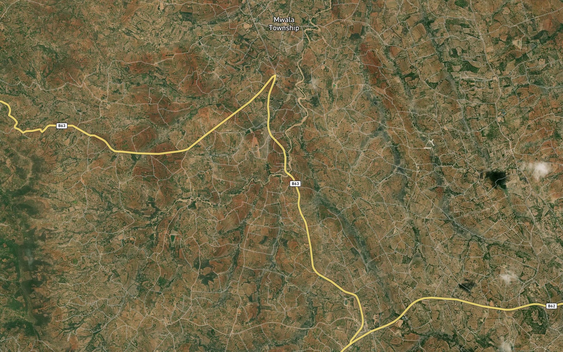 Satellite map of the Muvwana