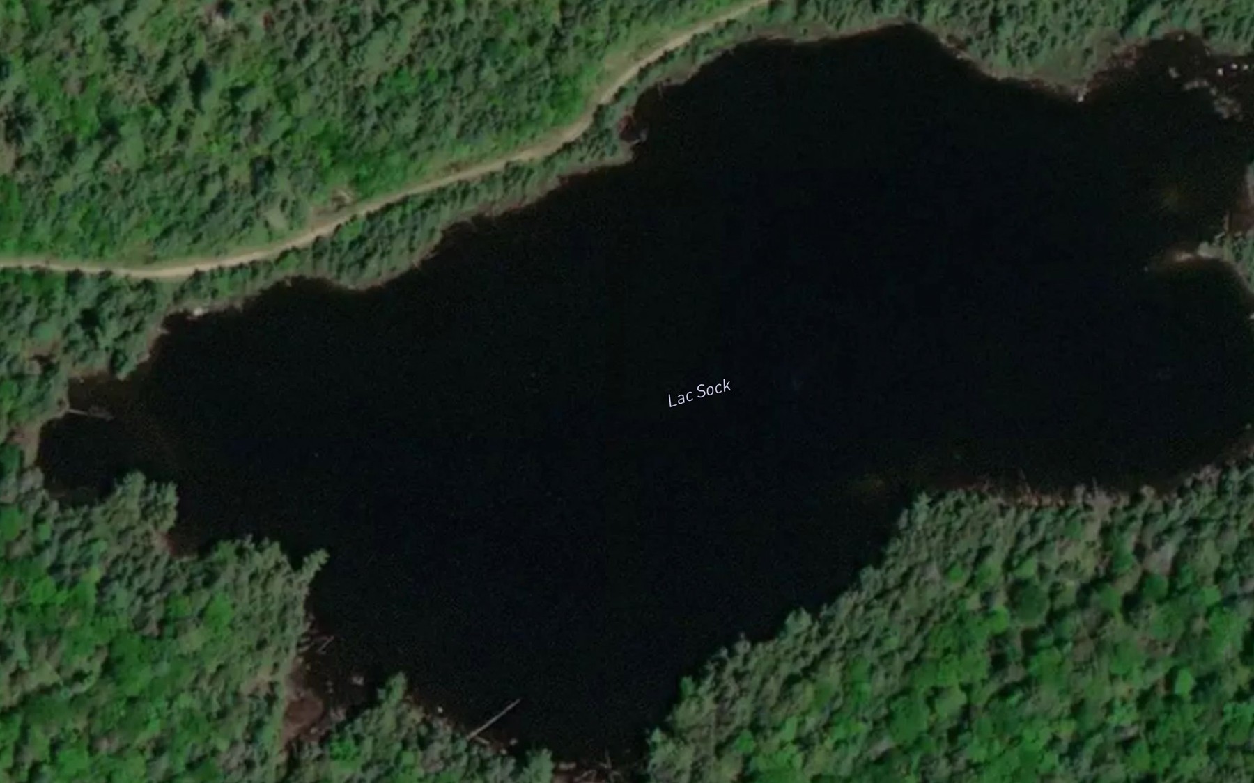 Satellite map of the Lac Sock