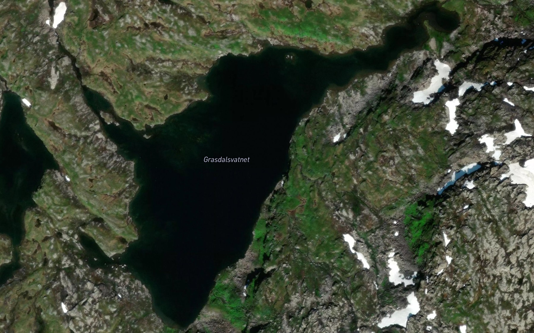 Satellite map of the Grasdalsvatnet