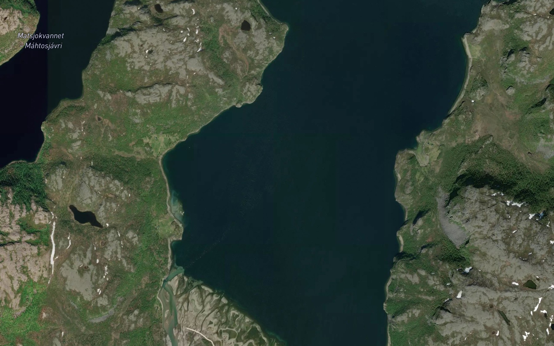 Satellite map of the Stuorravuodna