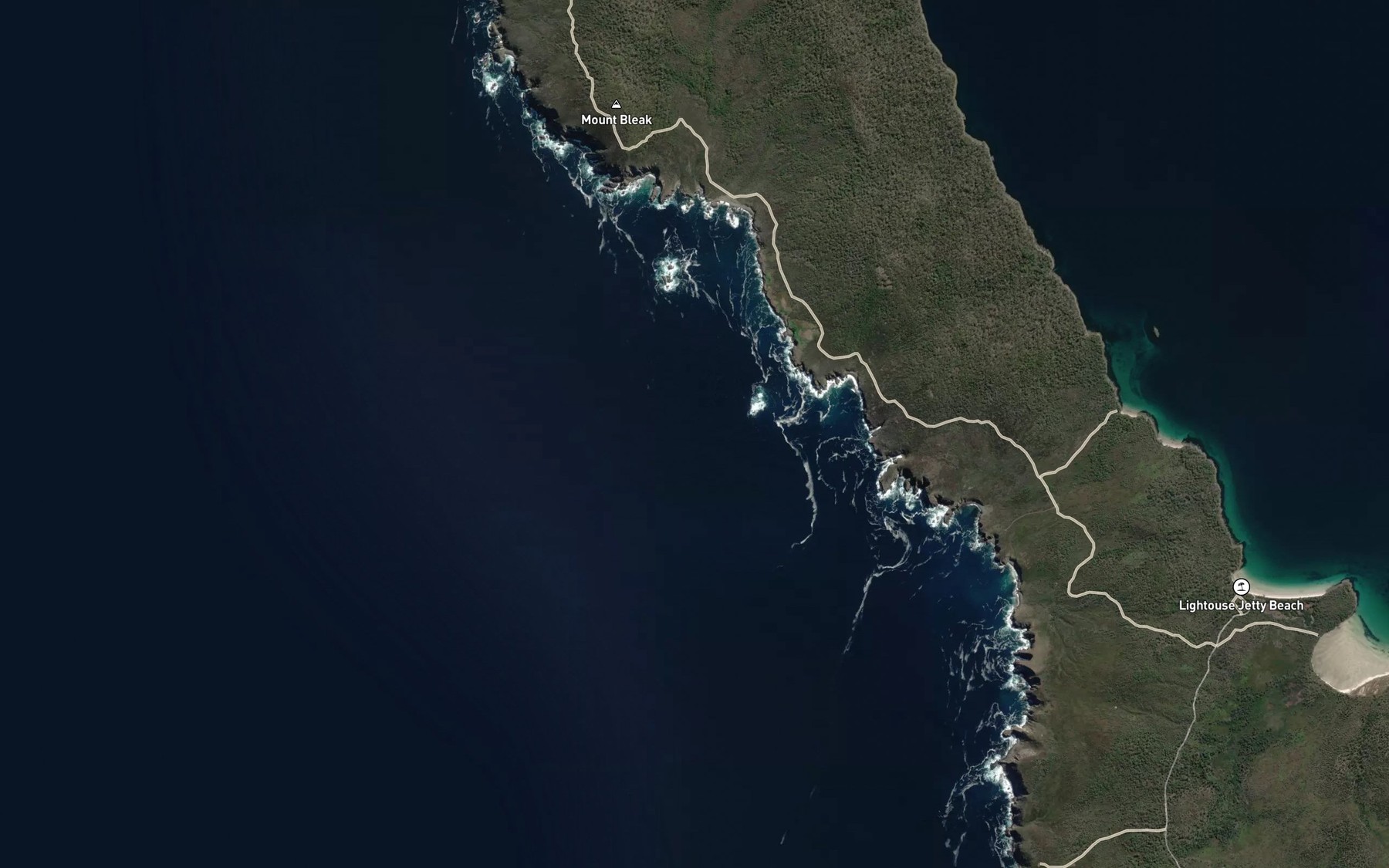 Satellite map of the Standaway Bay