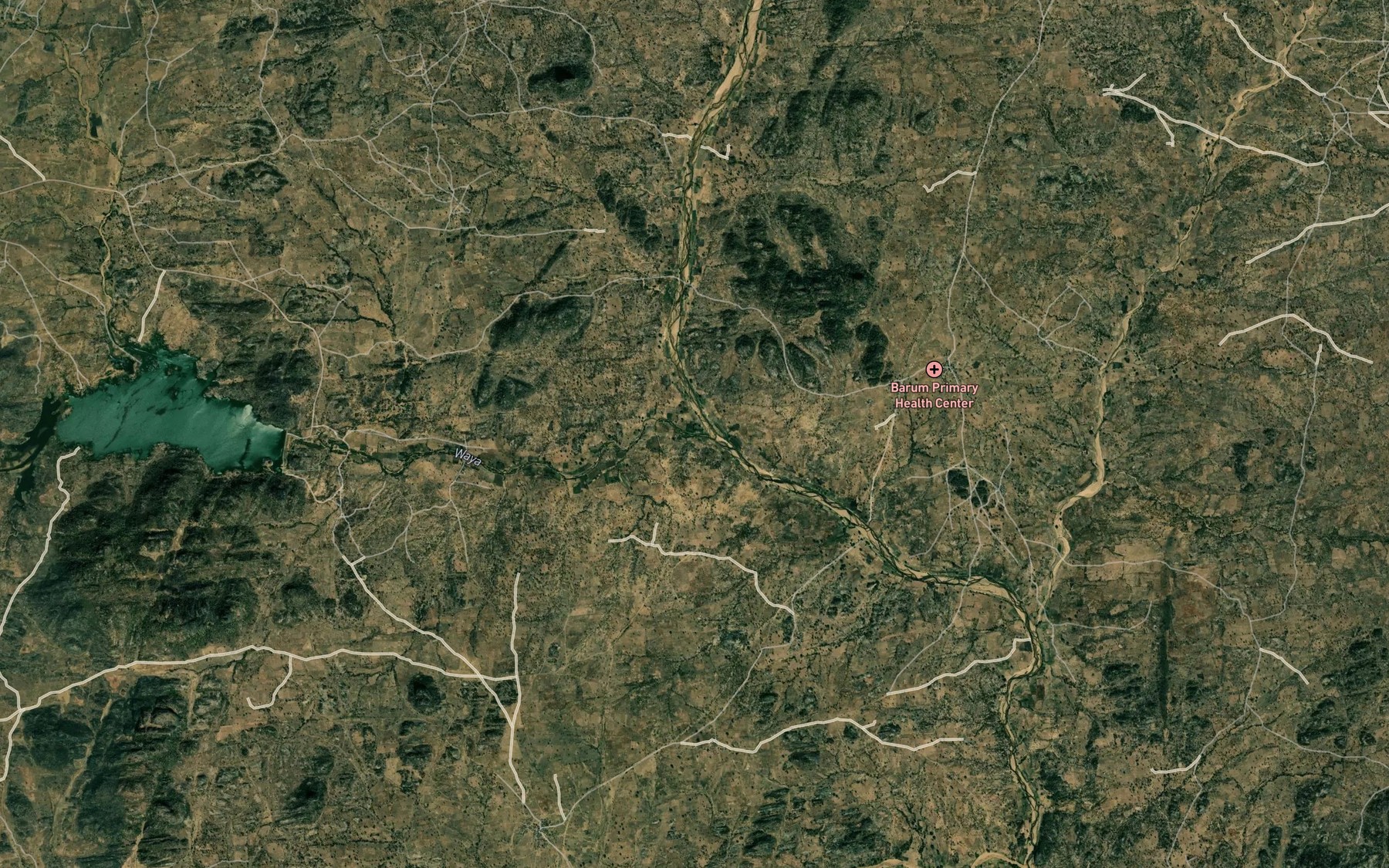 Satellite map of the Waya
