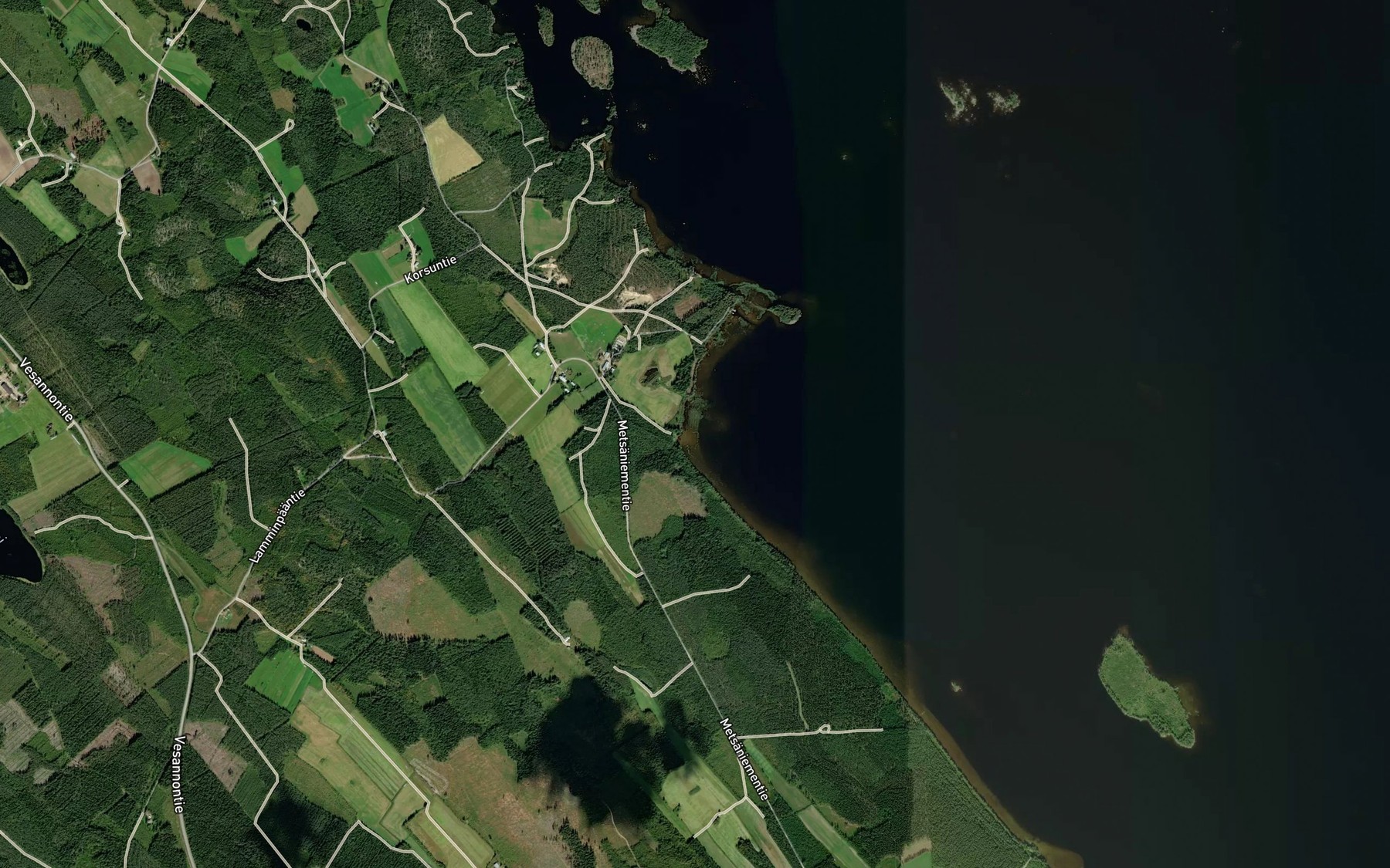 Satellite map of the Loankaarre