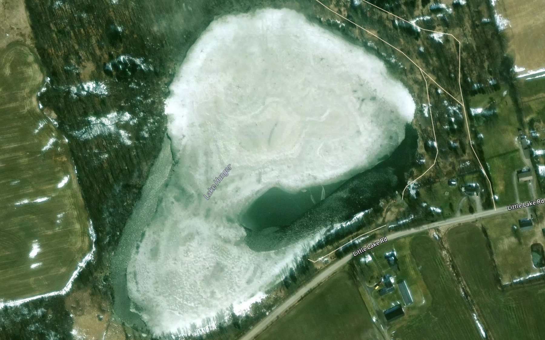 Satellite map of the Lake Hunger