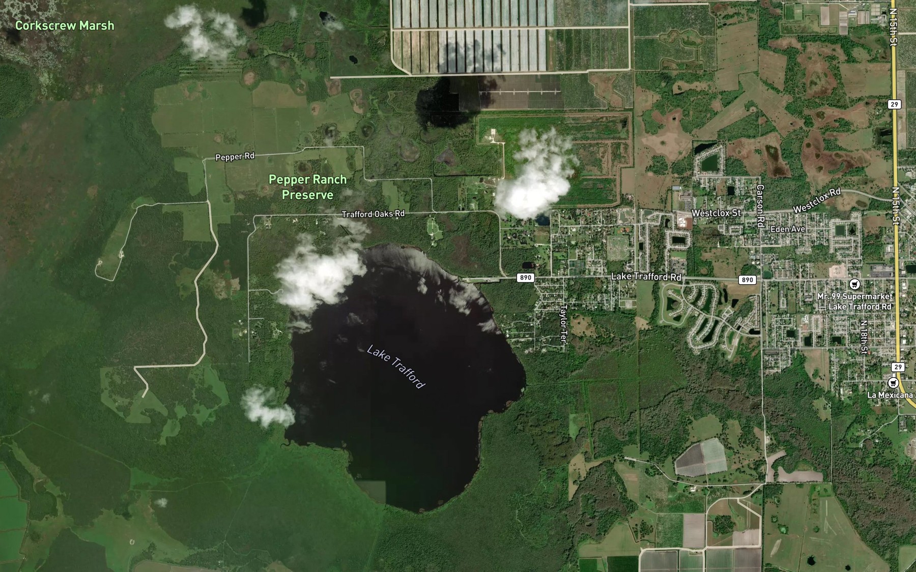 Satellite map of the Ann Olesky Park