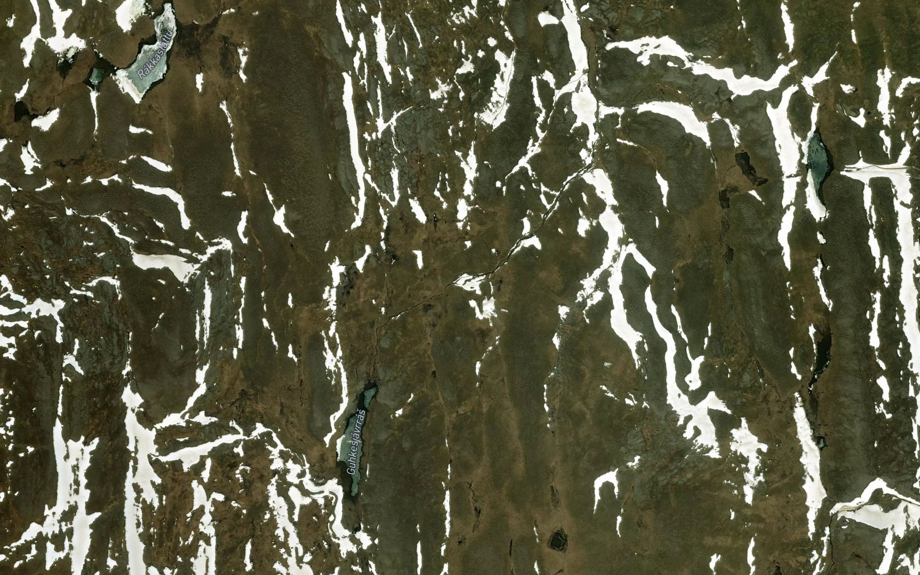 Satellite map of the Gukkesjavrasjakka