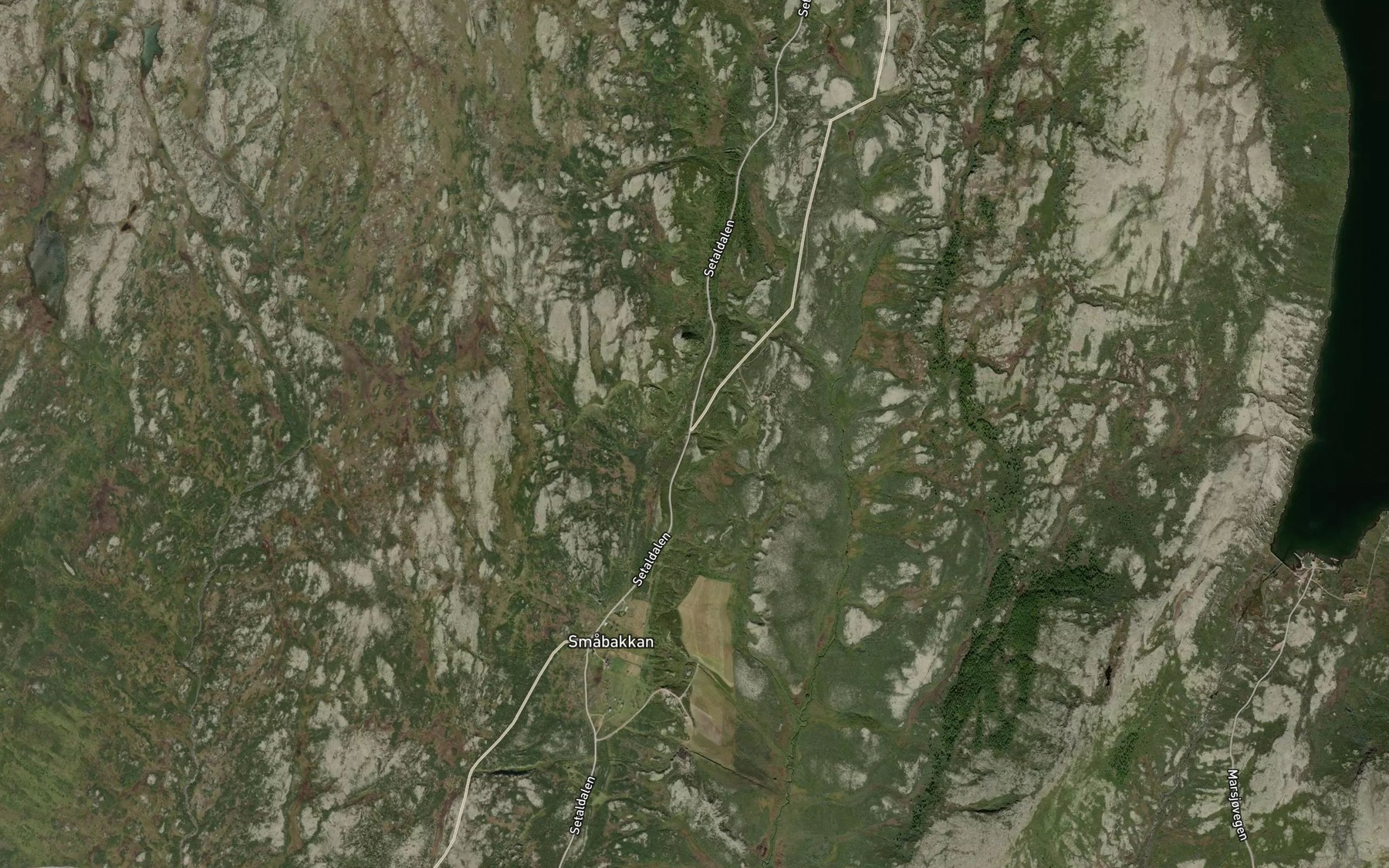 Satellite map of the Ryphusbekken