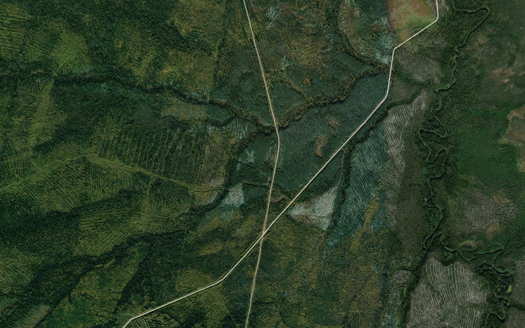 Satellite map of the Oypes'yu