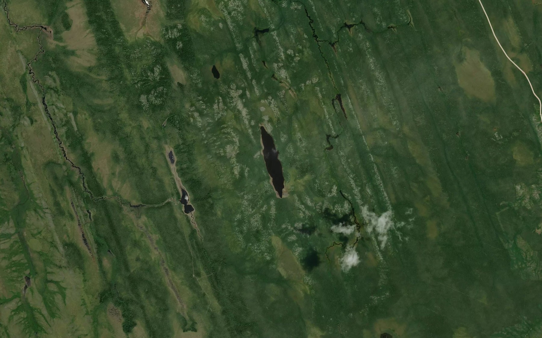Satellite map of the Lac Langelier