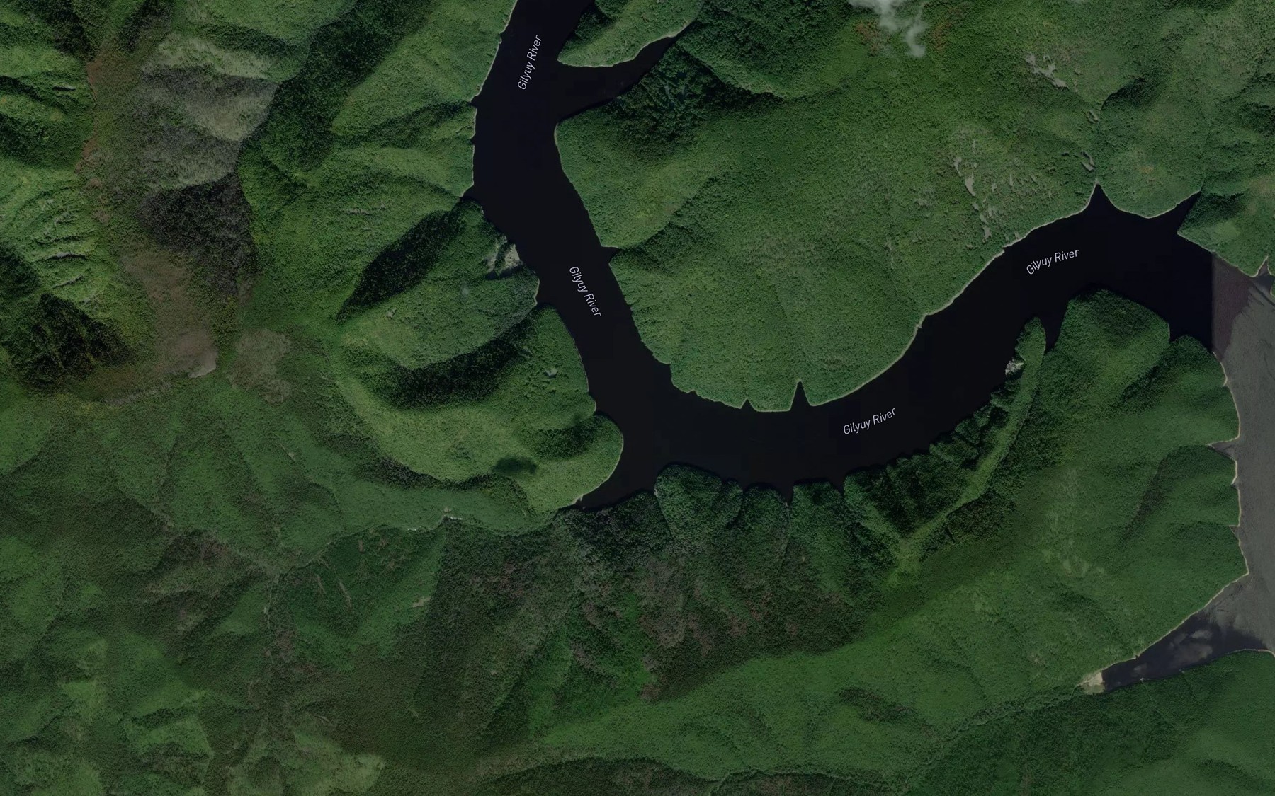 Satellite map of the Gilyuy