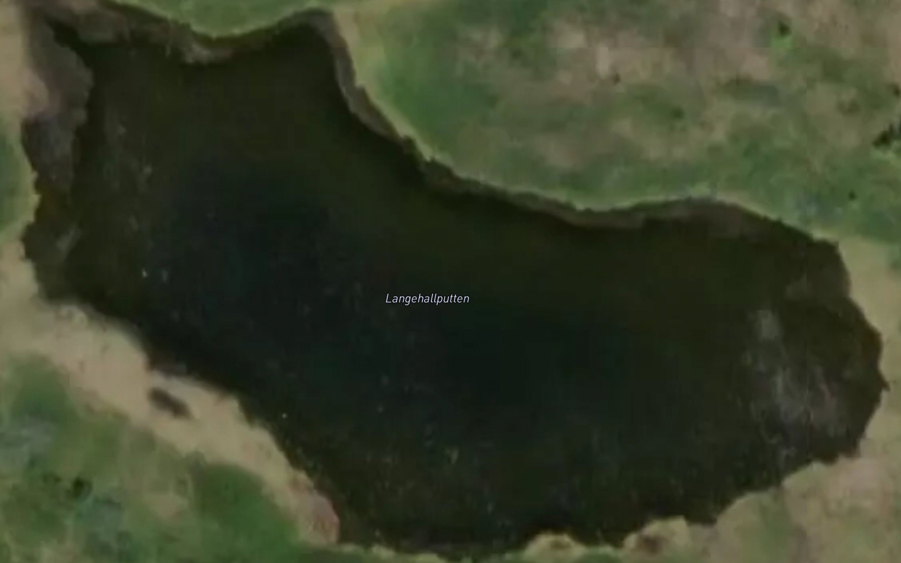 Satellite map of the Langehallputten