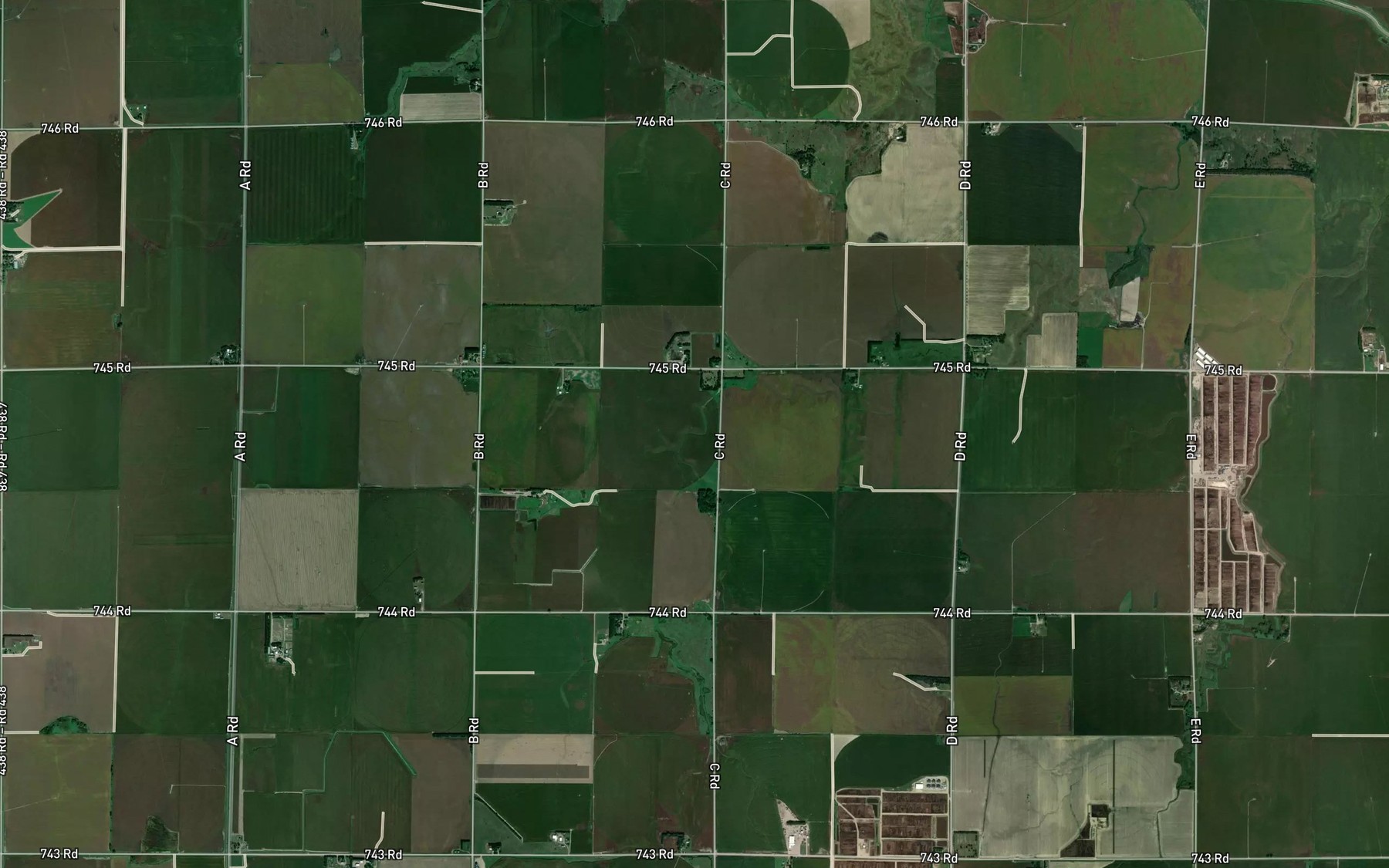Satellite map of the Johnson Reservoir