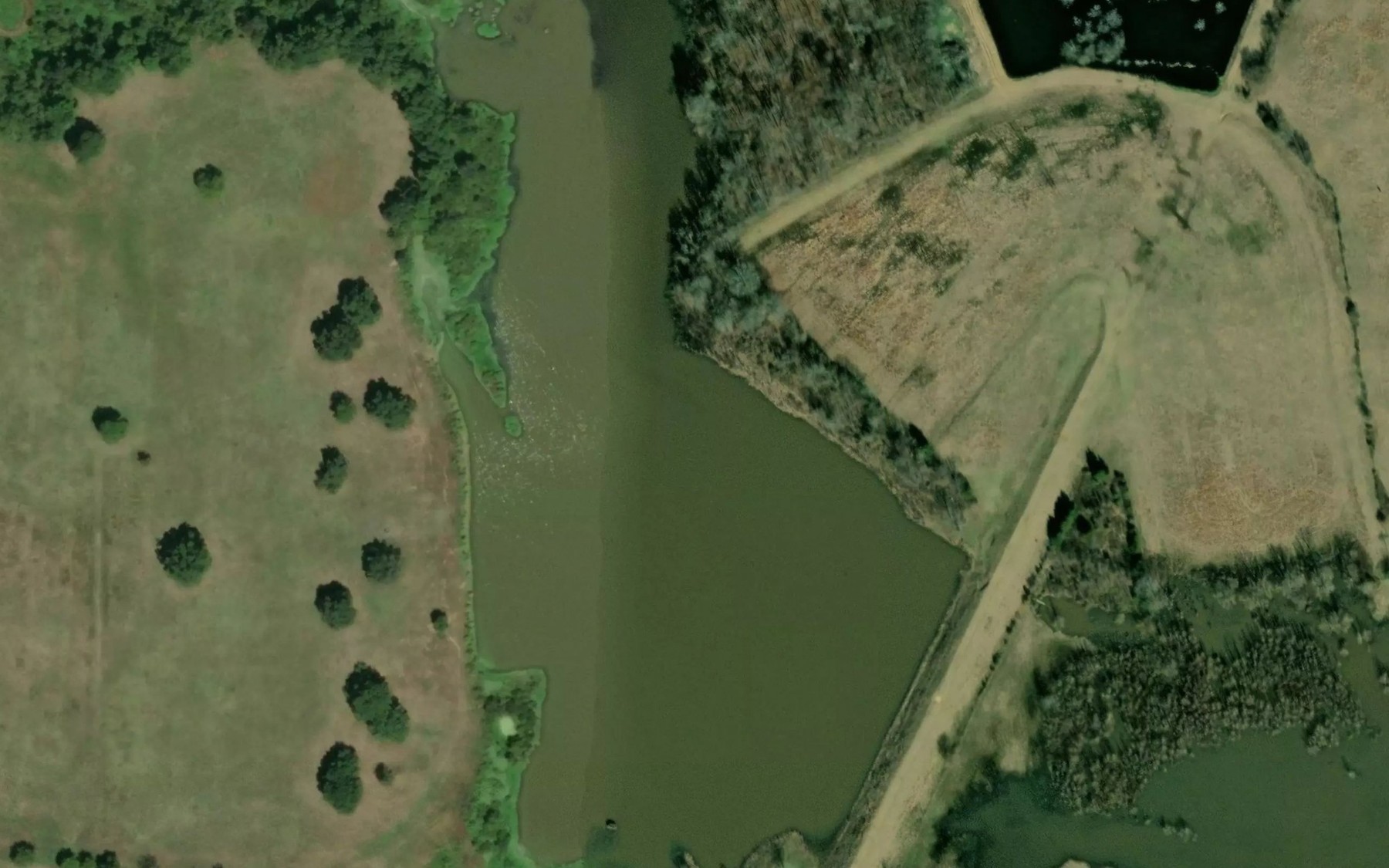 Satellite map of the Soil Conservation Service Site 14 Reservoir