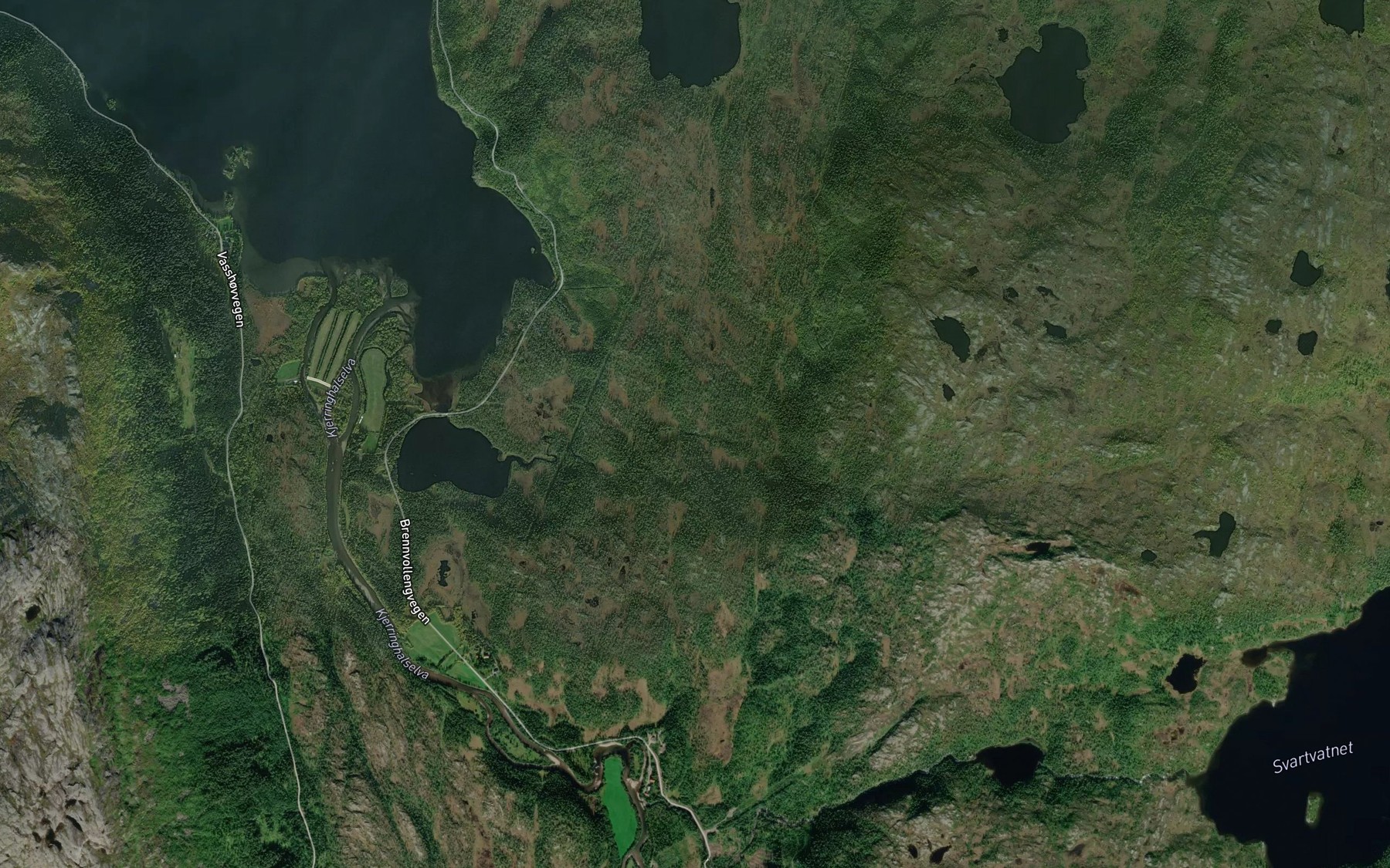 Satellite map of the Eriklabekken