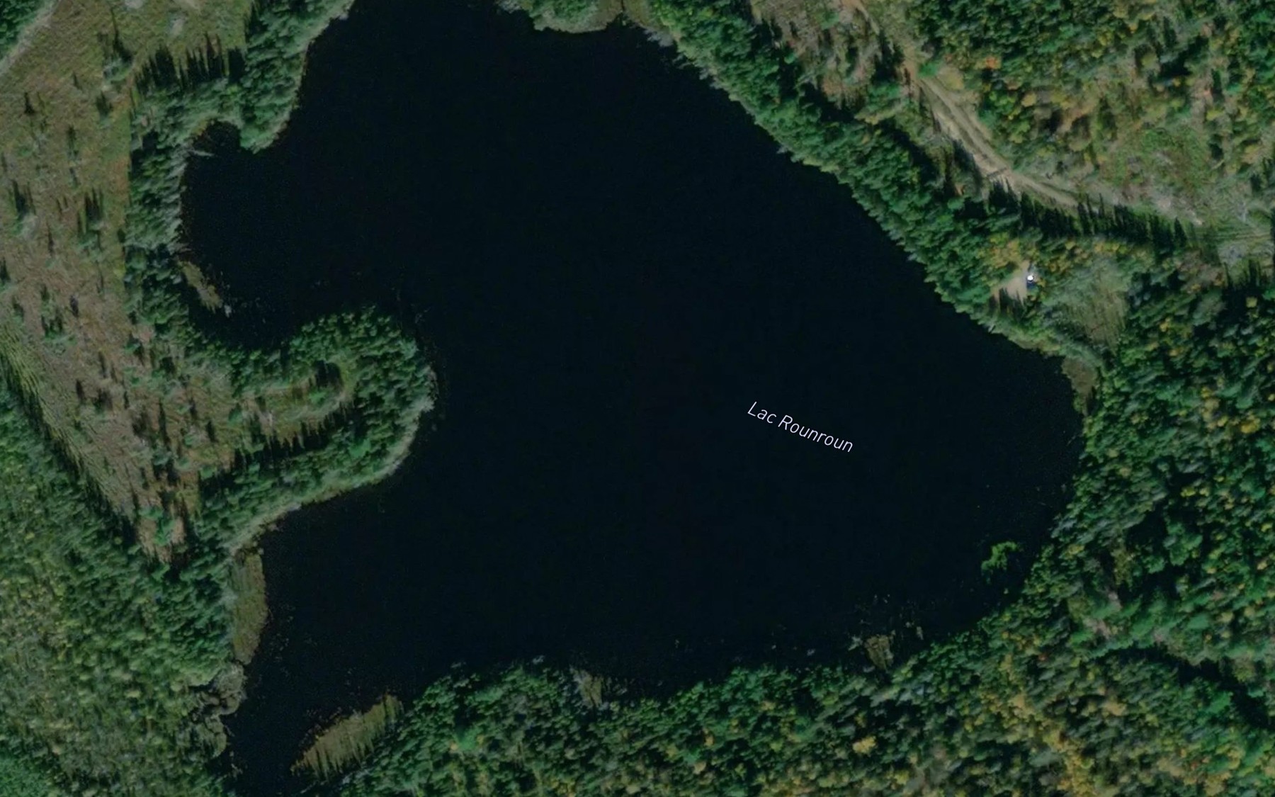Satellite map of the Lac Rounroun