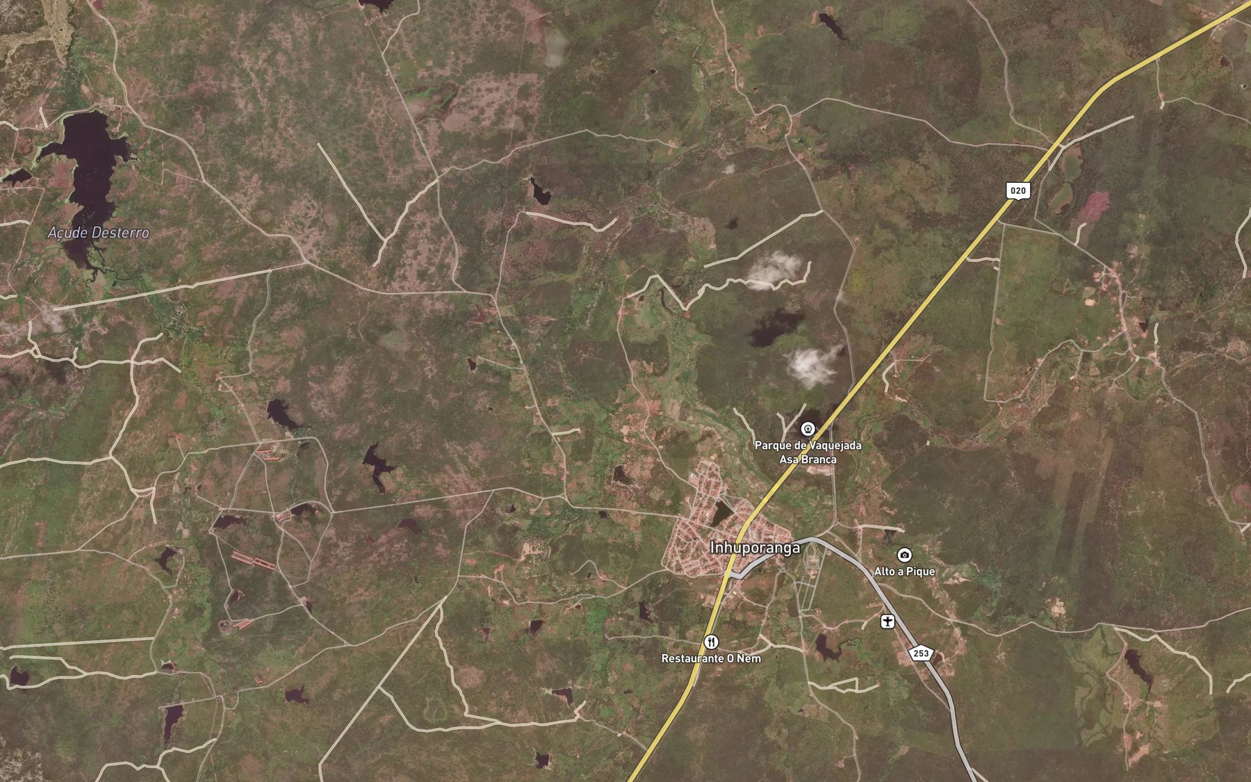 Satellite map of the Acude do Poco