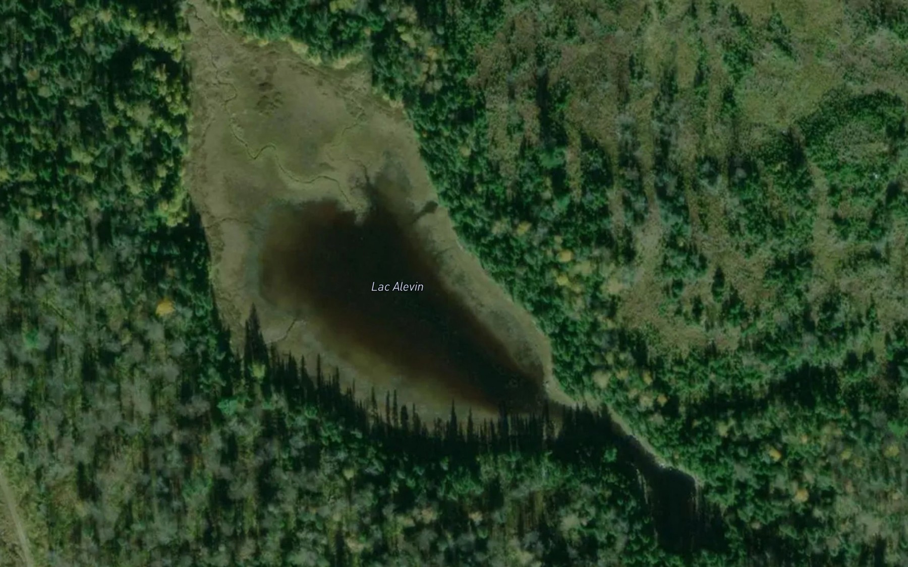 Satellite map of the Lac Alevin