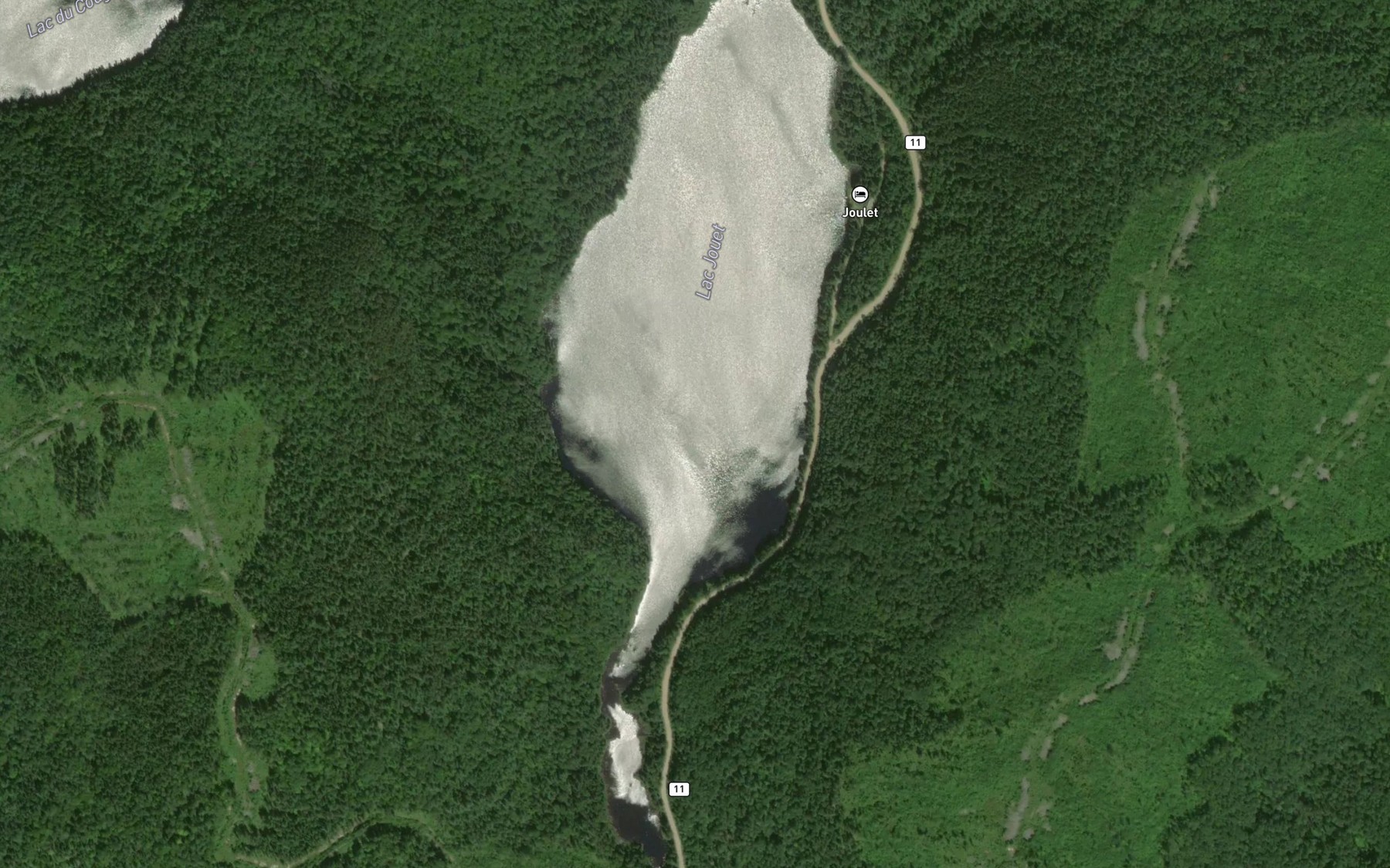 Satellite map of the Lac Jouet