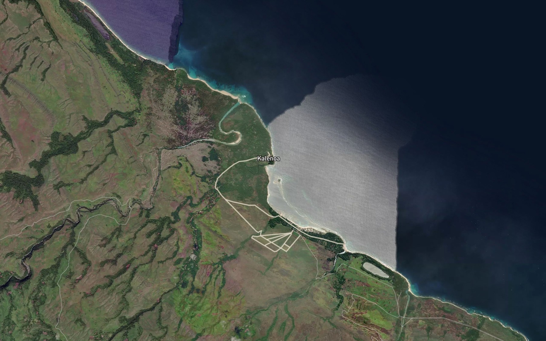 Satellite map of the Kelanoa Harbour